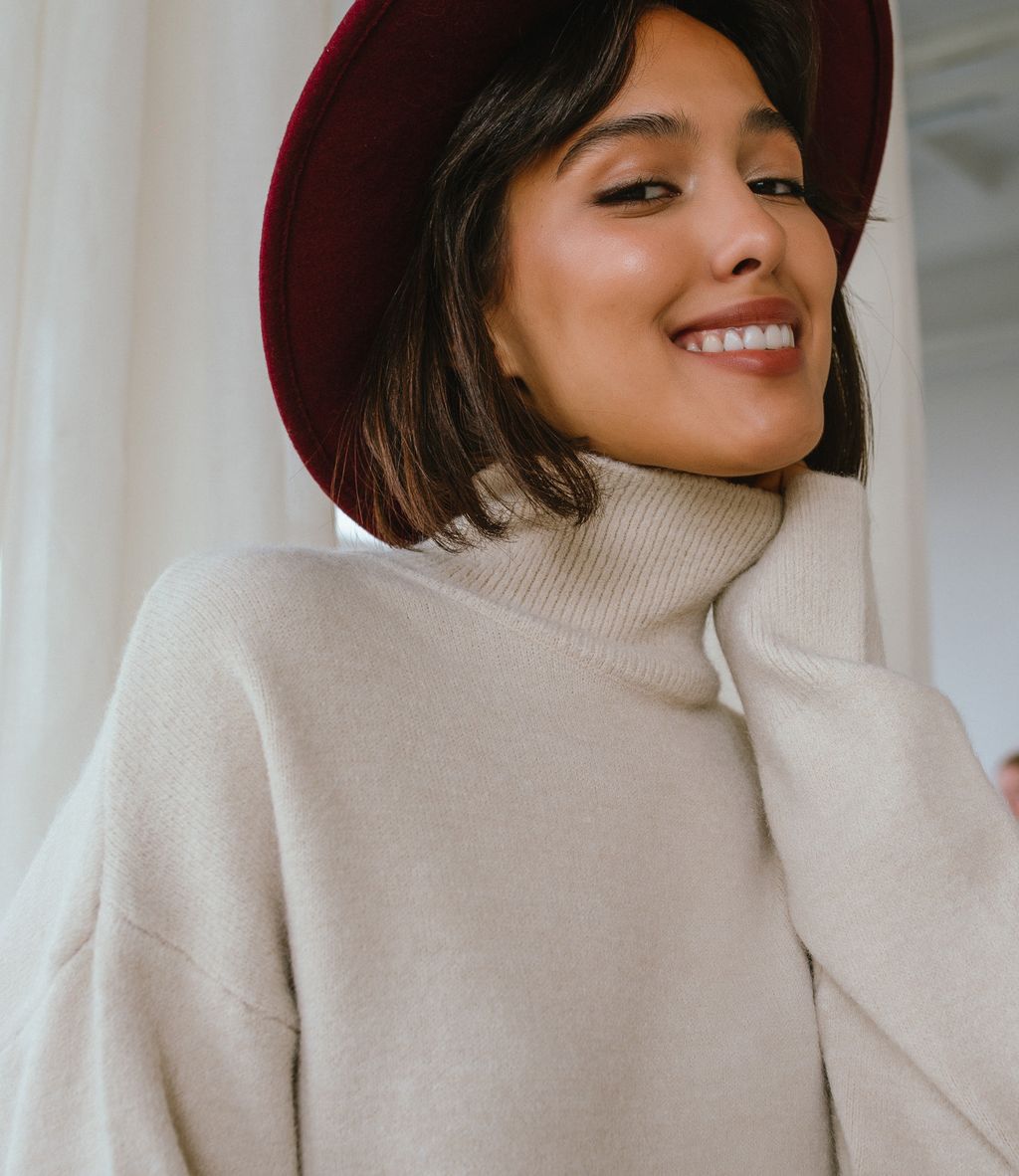 Свитер #КТF8097, светло-бежевый - Dommod фото 5