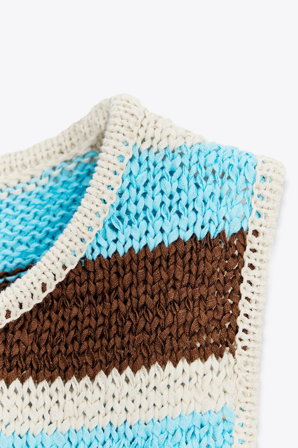 STRIPED KNIT TOP WITH RUFFLE - Zara фото 14