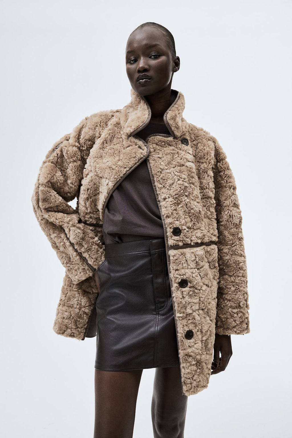 Fluffy coat - H&m фото 3