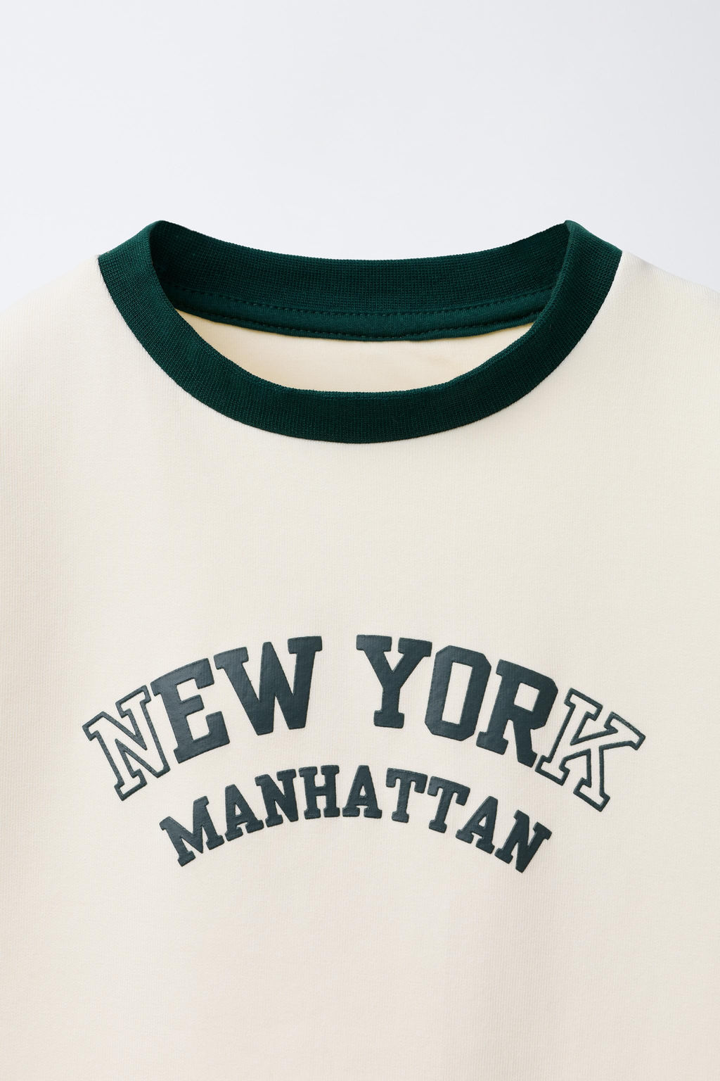 CONTRAST STRAIGHT INTERLOCK T-SHIRT - Zara фото 3