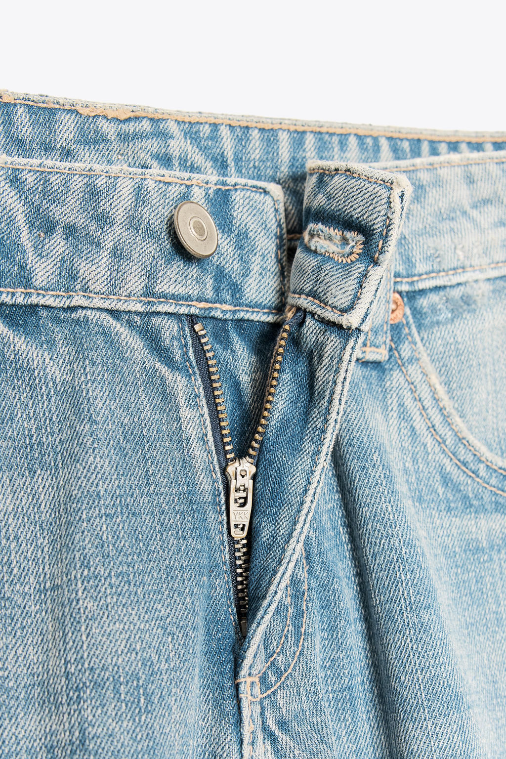 JEANS TRF WIDE LEG TIRO BAJO / Azul / Gris - Zara фото 9