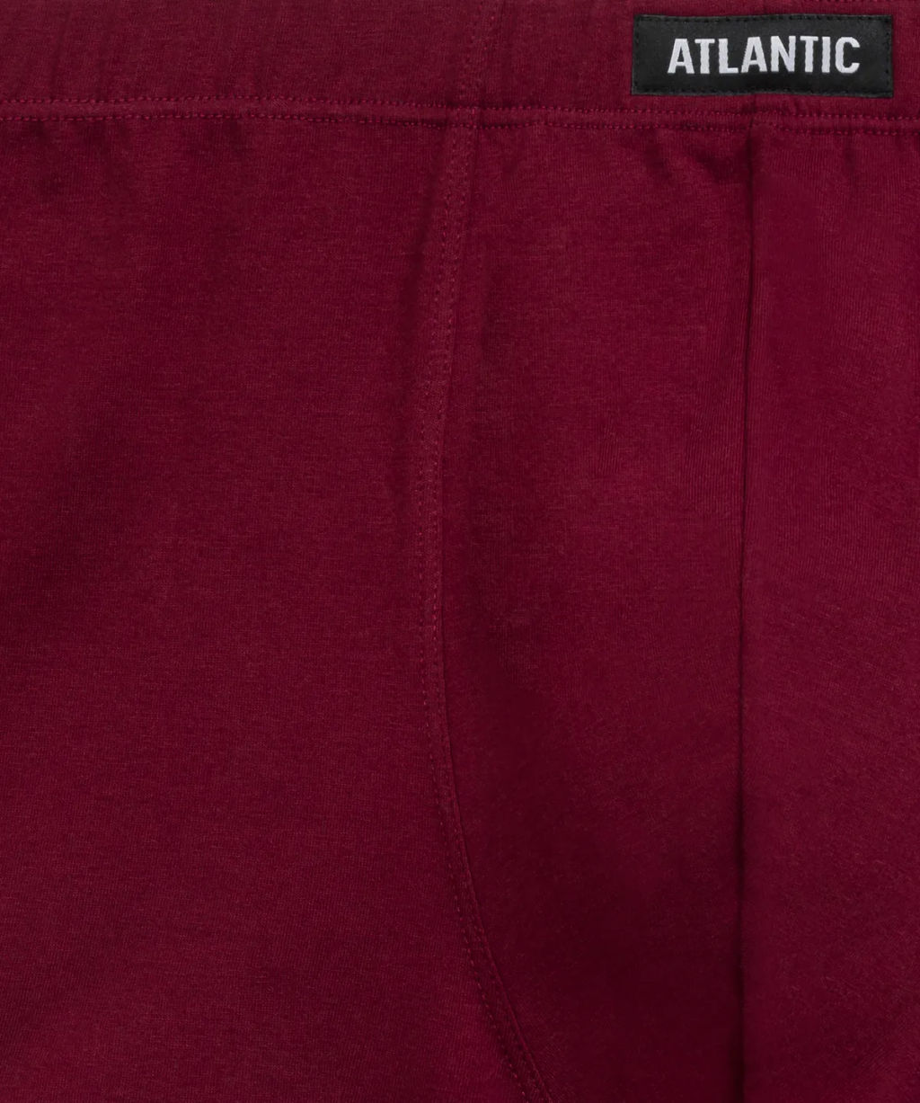 ATLANTIC 3MH-200 Трусы шорты Check - набор 3 шт. темно-синий + бургунди + голубой  фото 6