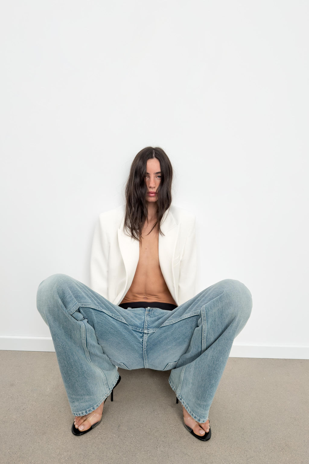 BLAZER OVERSIZE CRUZADA / Blanco roto - Zara фото 5