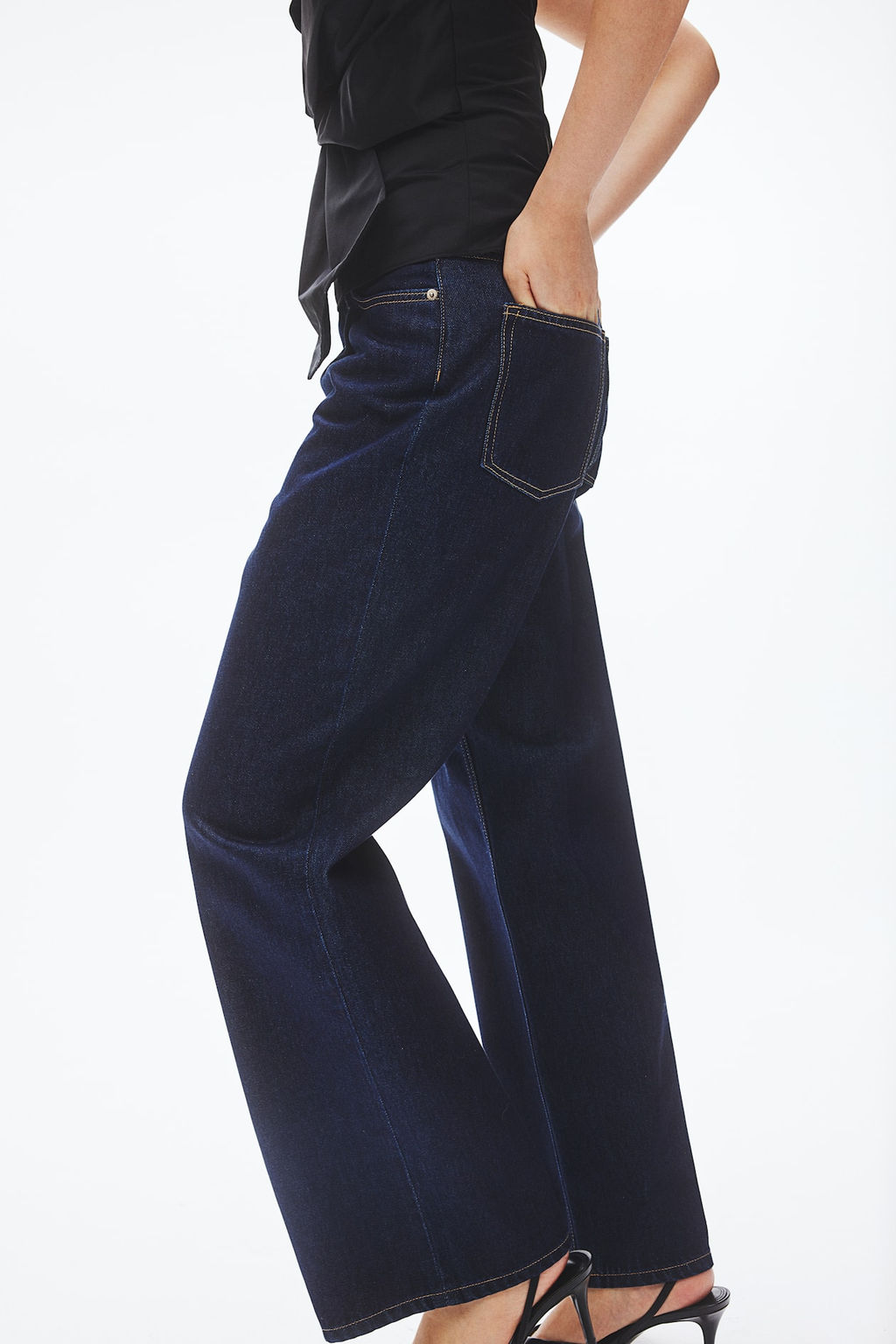 Pantalon denim de corte holgado - H&m фото 3