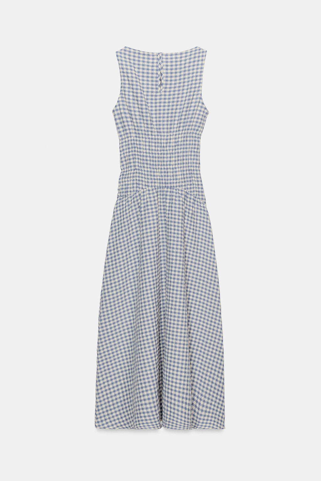 GINGHAM CHECK MIDI DRESS - Zara фото 13