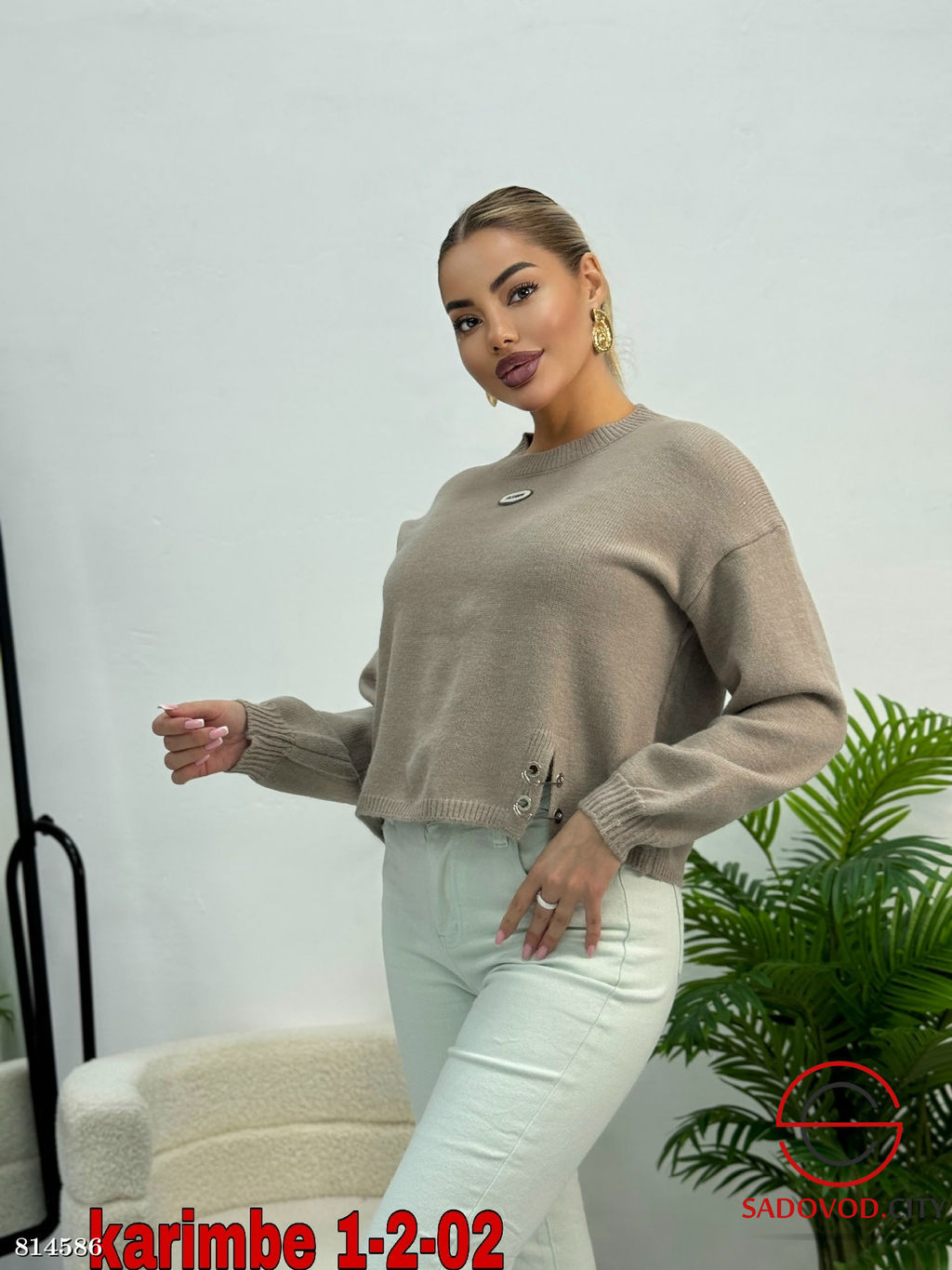 Кофта женская однотонная - Bruno фото 4