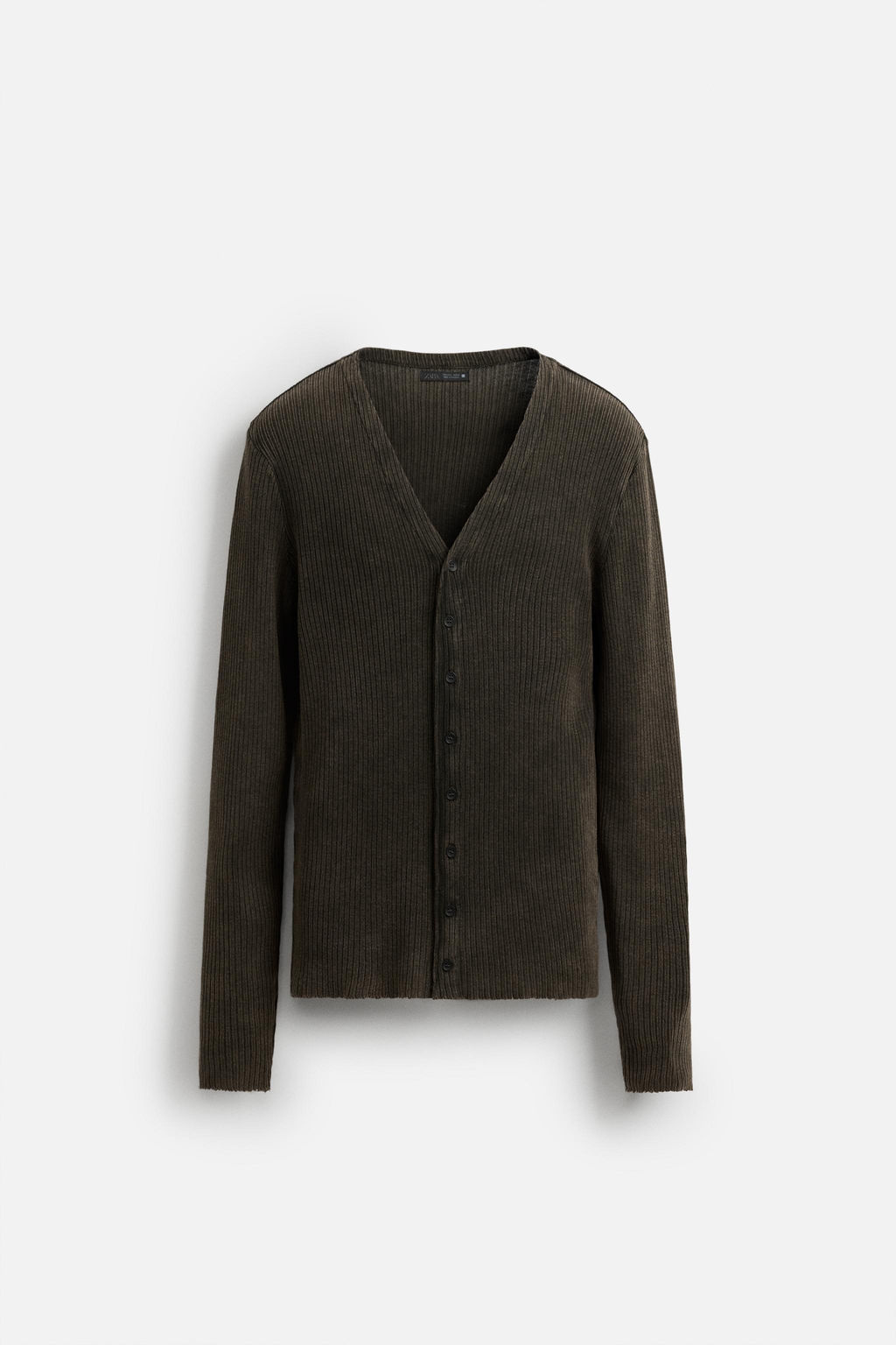 WASHED RIB CARDIGAN - Zara фото 6