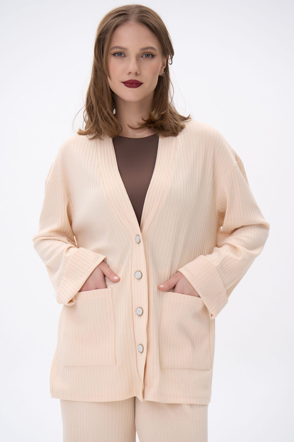 Кардиган Эмили (бежевый) - Эльза фото 11