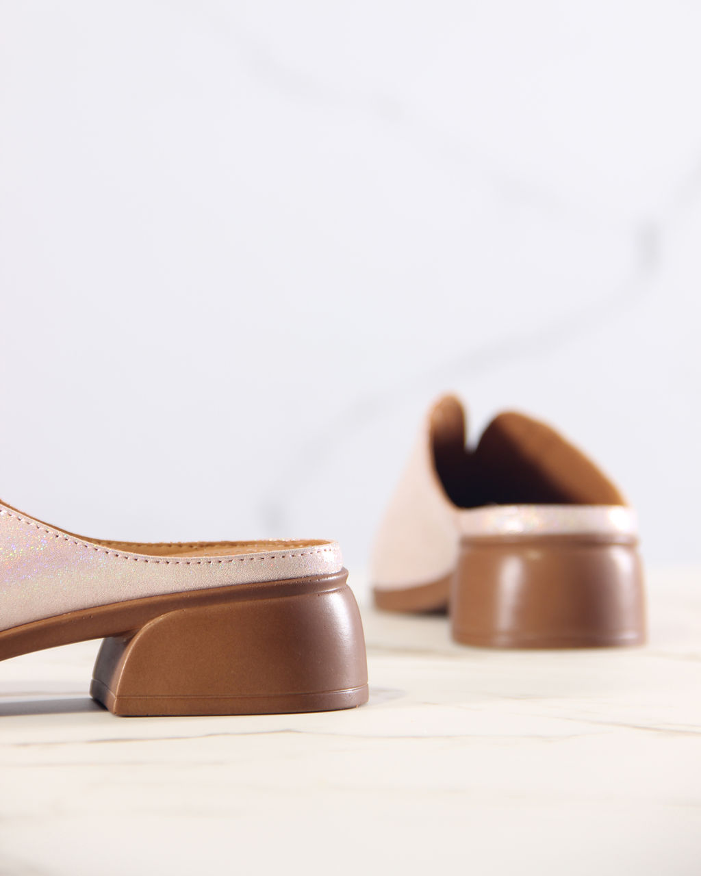 Сабо 3200.25294br.Розовый ибица+коричневый