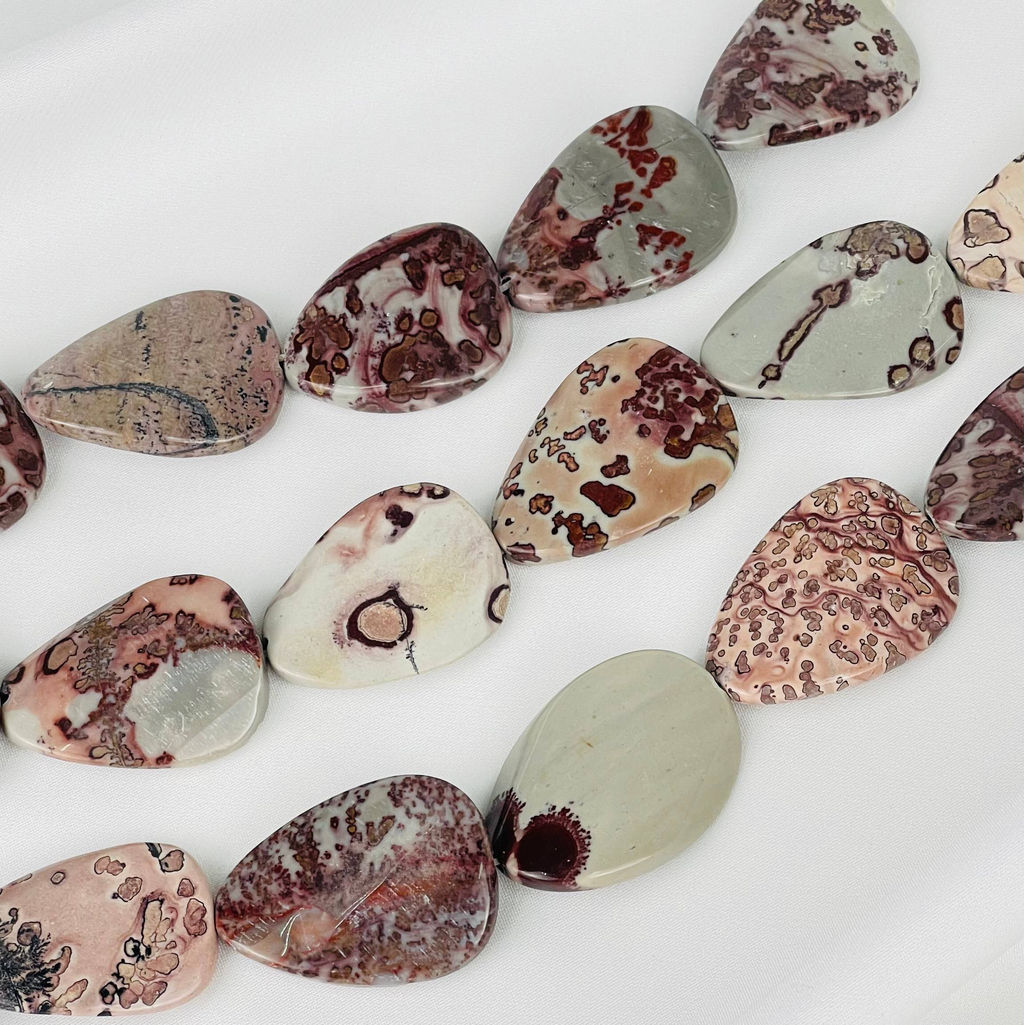 Бусины для украшений из пейзажной Яшмы - Радуга самоцветов фото 2