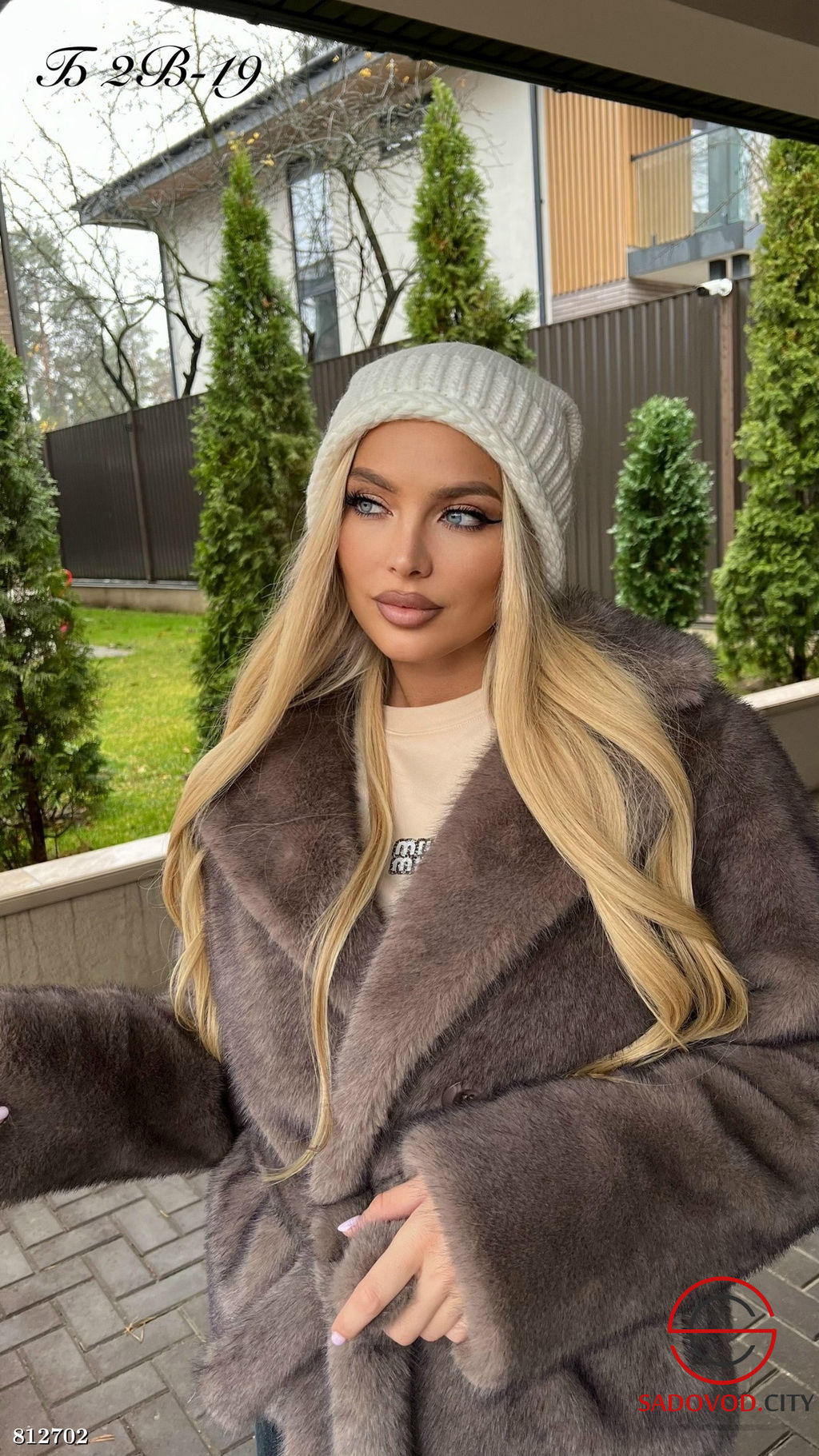 Шапка-косынка из трикотажа