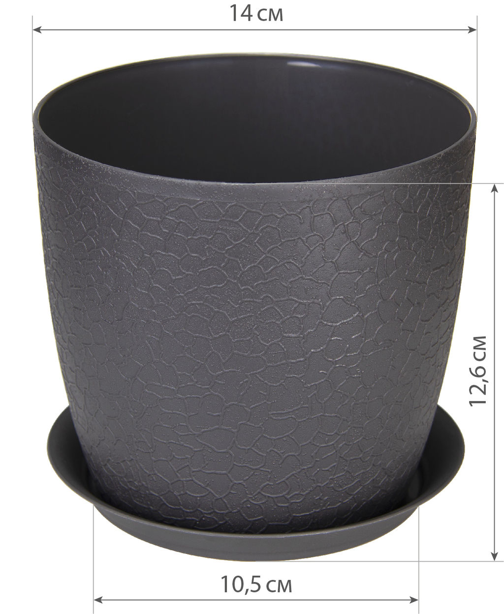 Кашпо ВЕРОНА D140мм с подставкой, арт. М3095