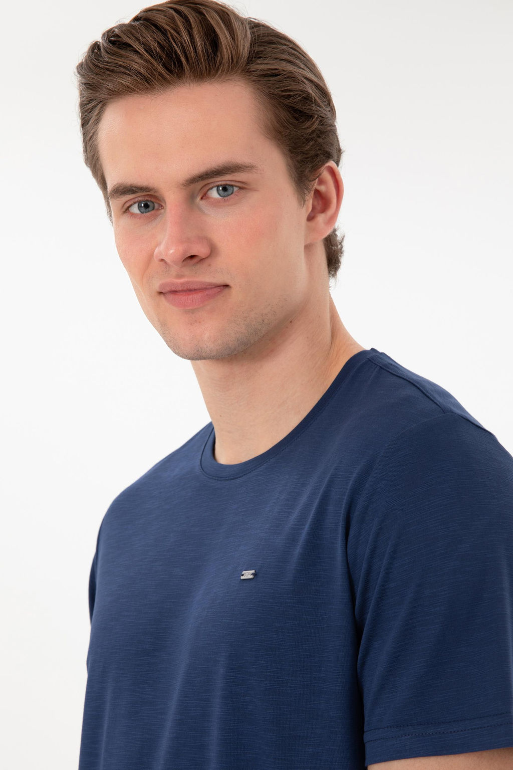 Erkek Regular Fit Bisiklet Yaka Modal Lacivert Basic Ti__rt Sepette S_rpriz _ndirim - U.s. polo assn фото 2