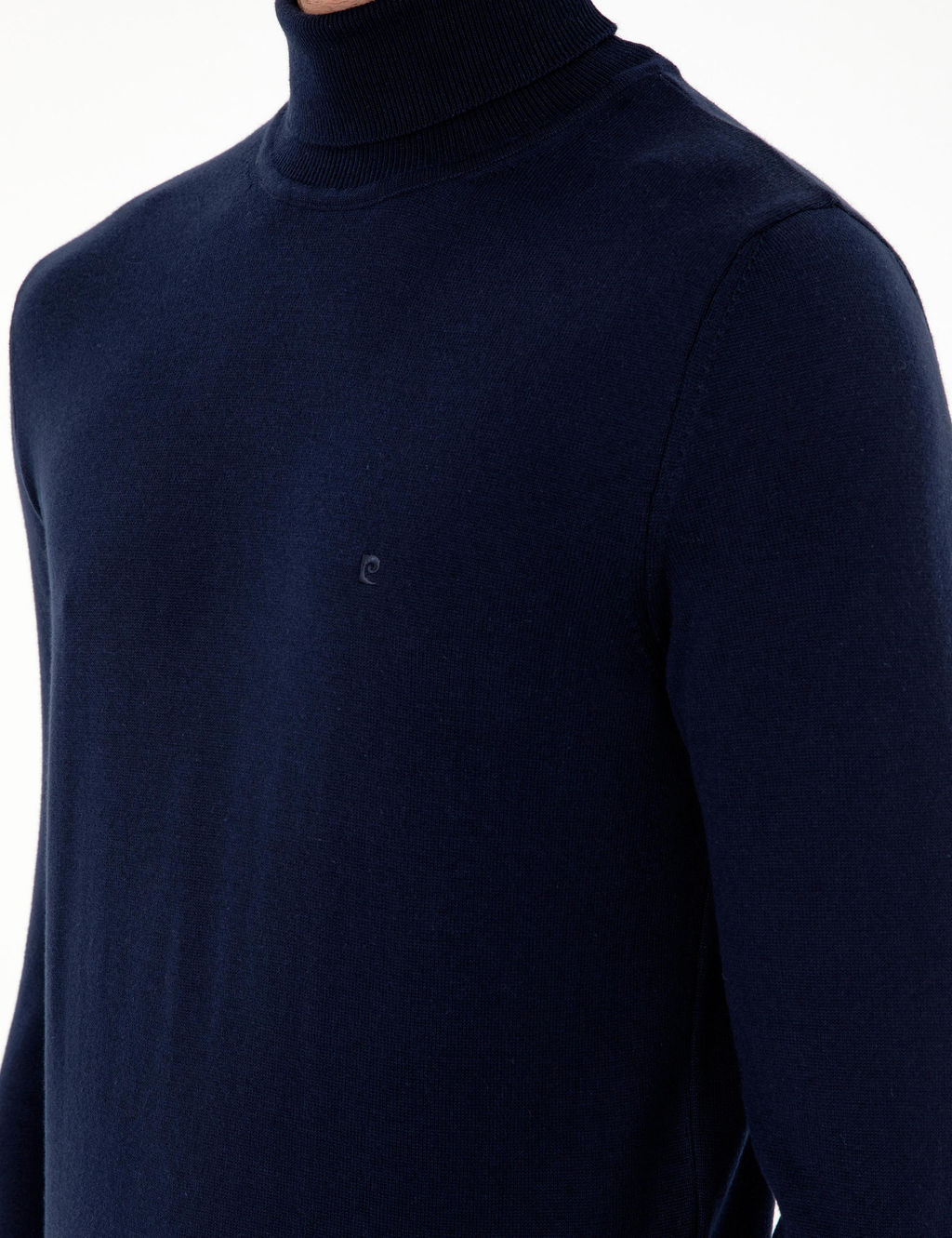Lacivert Slim Fit Bal_k__ Yaka Basic Triko Kazak - Pierre cardin фото 7