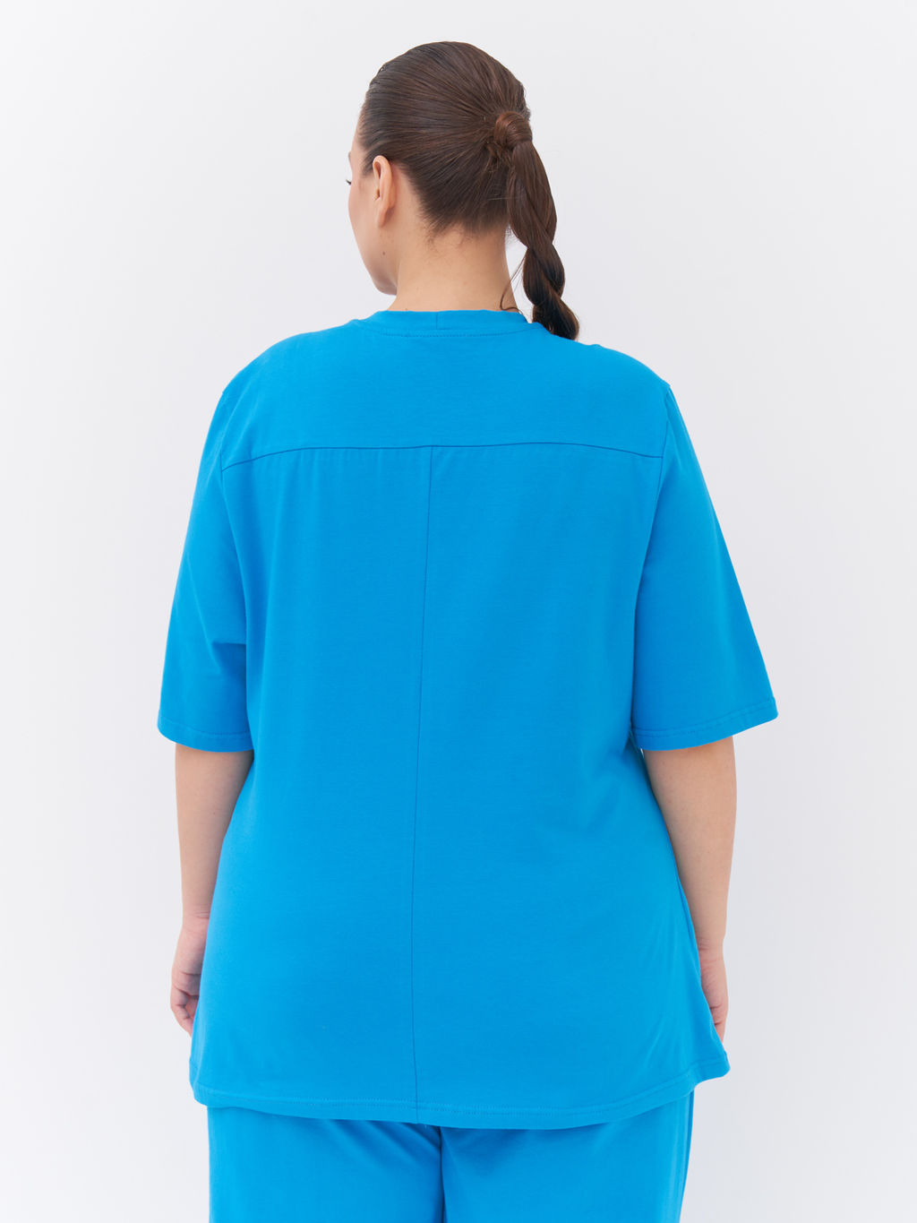 Футболка из хлопка FU21502BLU14 - Артесса фото 8