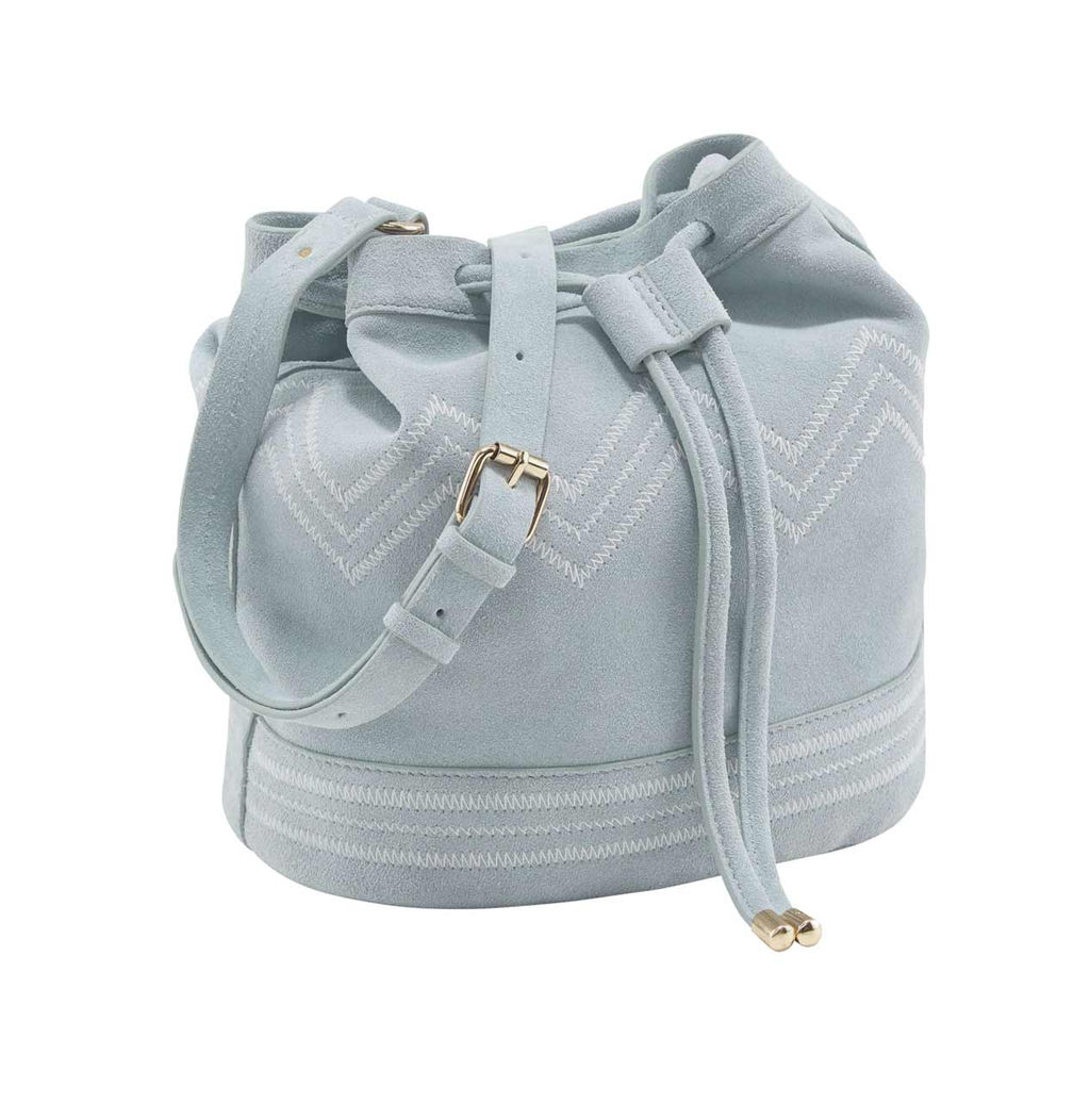 Кожаная сумка, светло-голубая - Heine фото 2