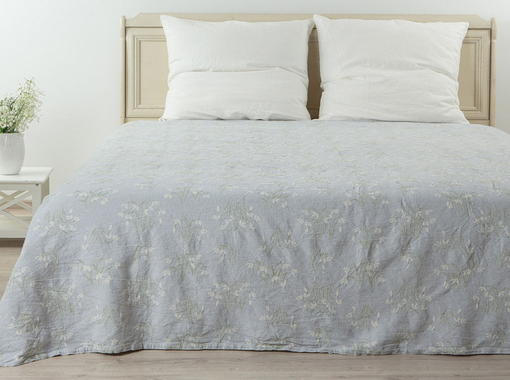 24С15-ШР/у/л.с.уп. 200*220 Плед "Подснежники-2" цв. 1 рис. 138