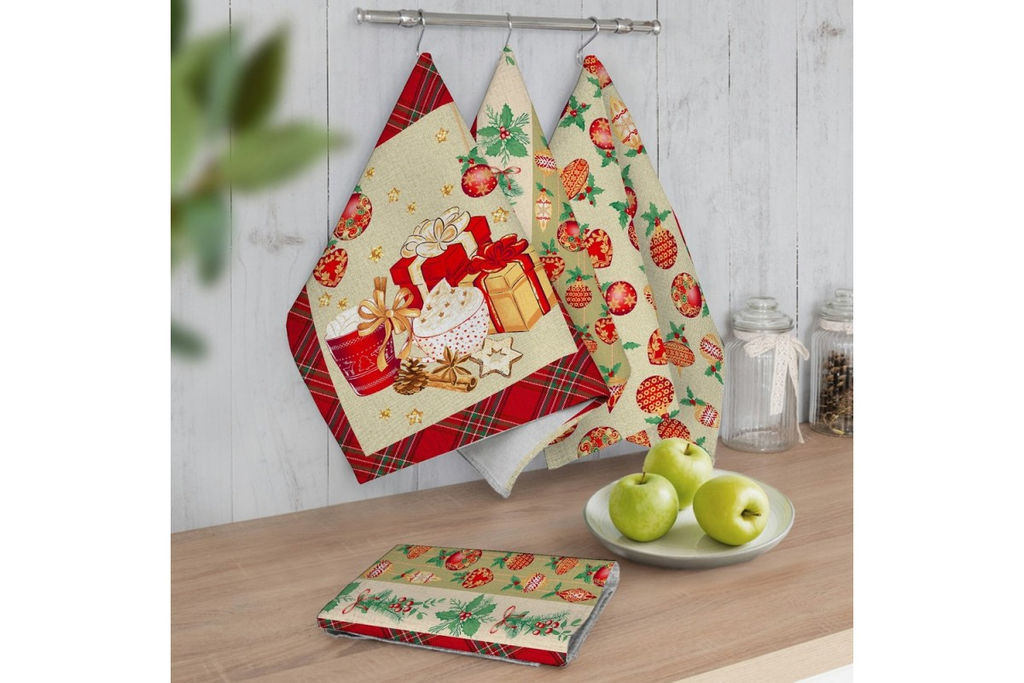 Набор полотенец рогожка Купон (3 шт.) в коробке арт. РК 202 тдл (500017/1) - Наталья-текстиль фото 3