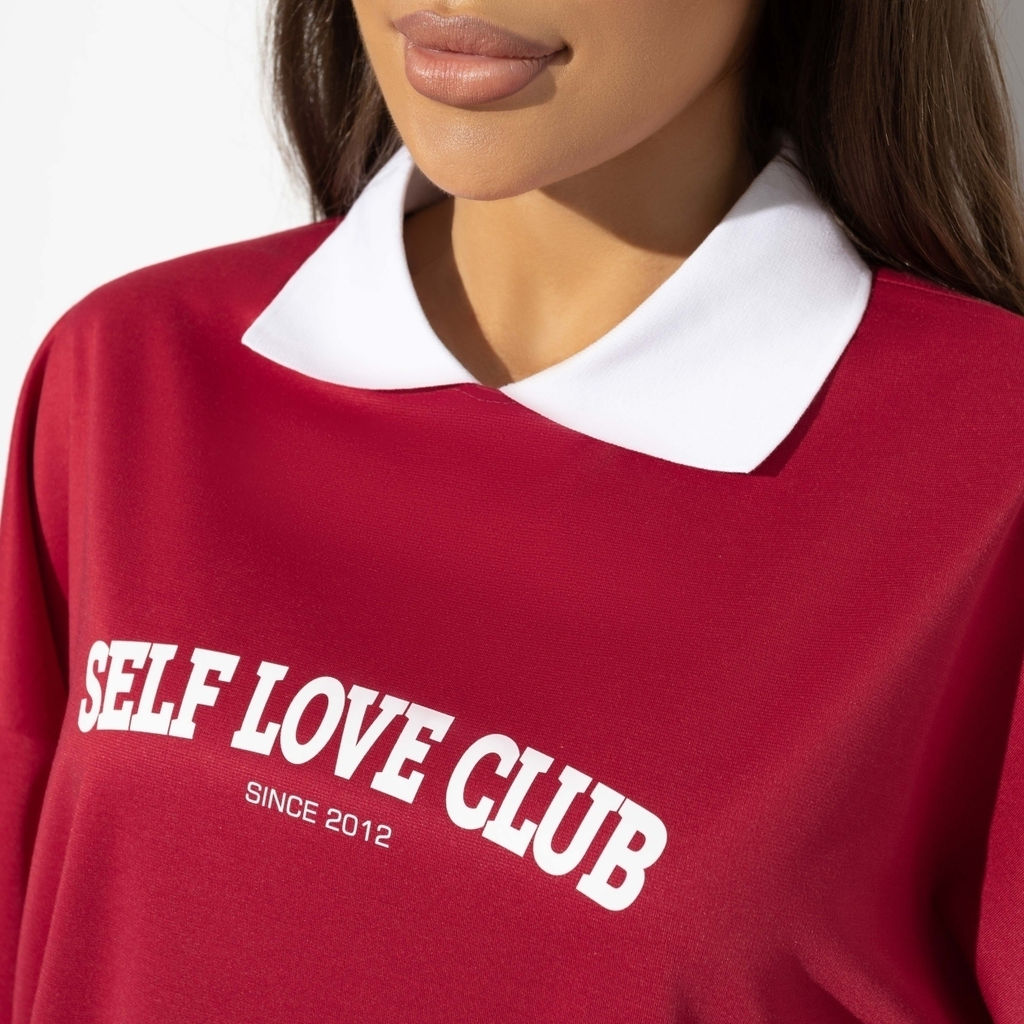 Свитшот свободного кроя с воротничком Модный сдвиг - Charutti фото 9