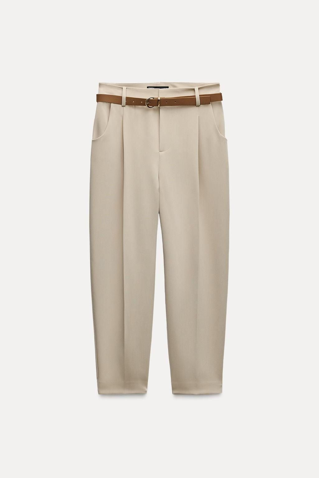 DARTED TROUSERS WITH BELT - Zara фото 17