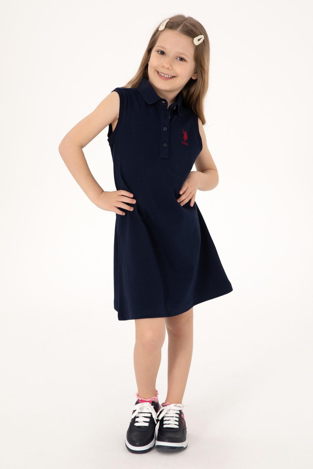 K_z _ocuk Lacivert _rme Elbise Sepette S_rpriz _ndirim - U.s. polo assn фото 4