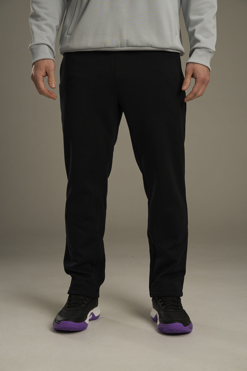 Брюки трикотажные утепленные Черный