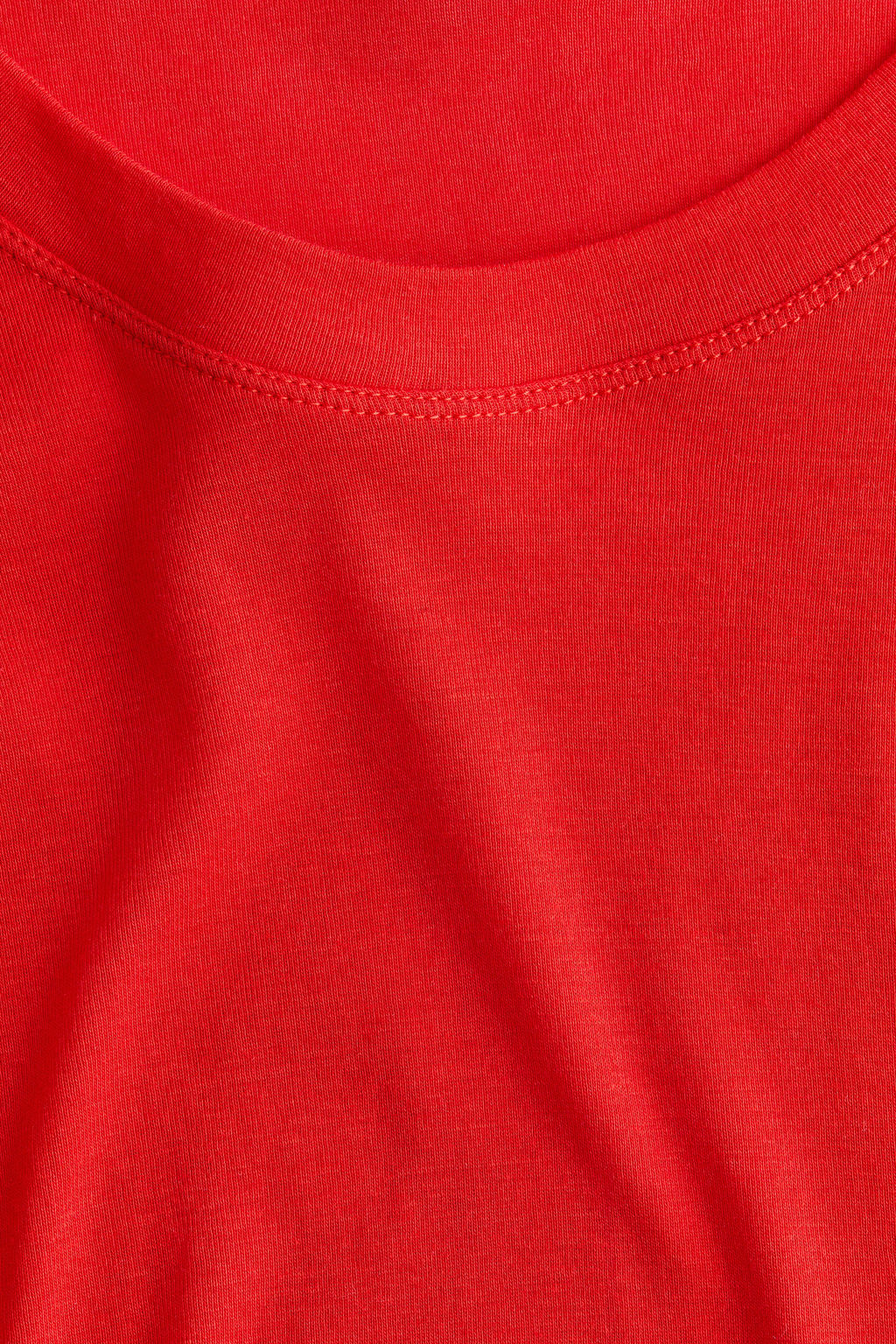 Camiseta de algod?n pima con escote en U - H&m фото 5