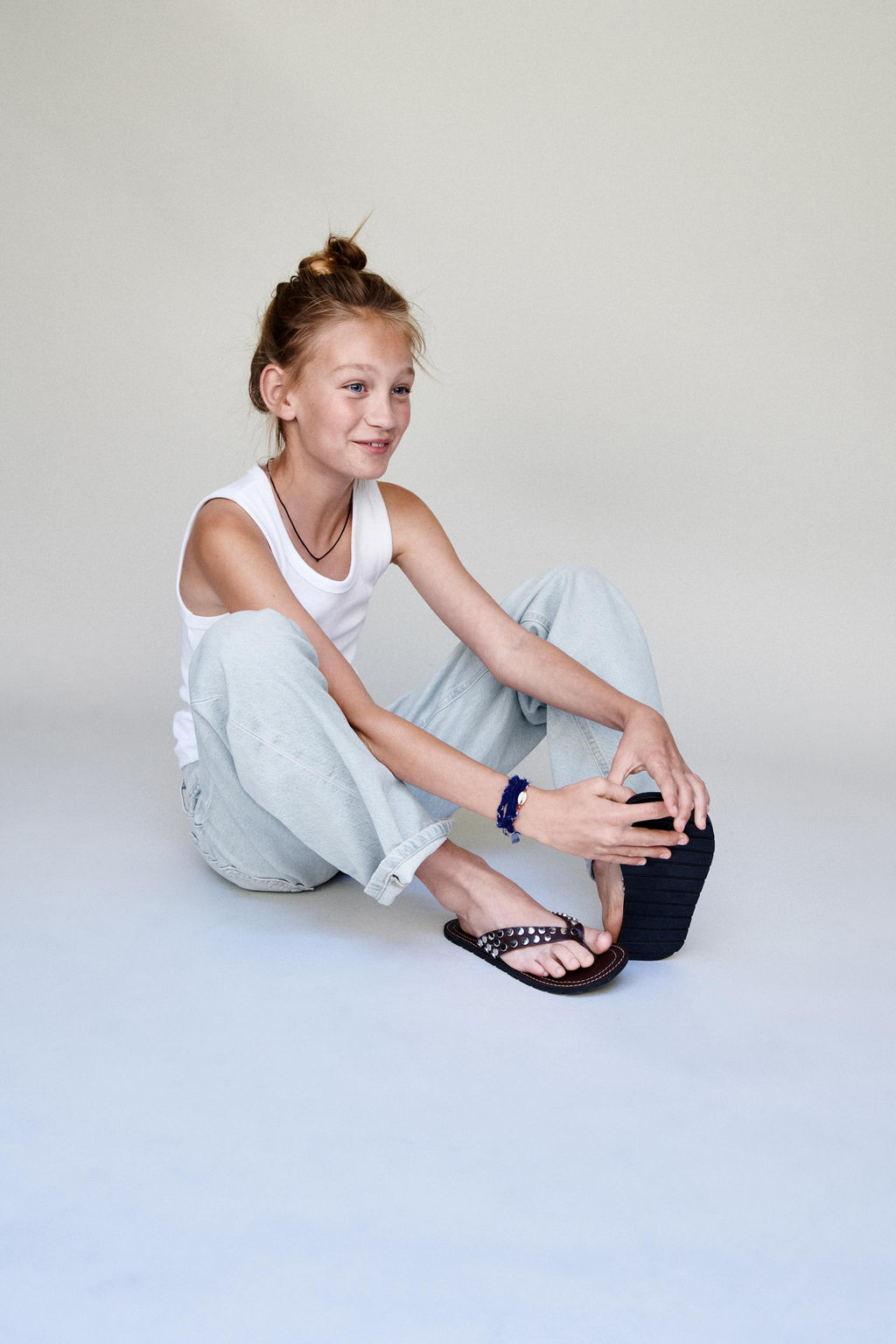 JEANS WIDE LEG / Azul claro - Zara фото 5