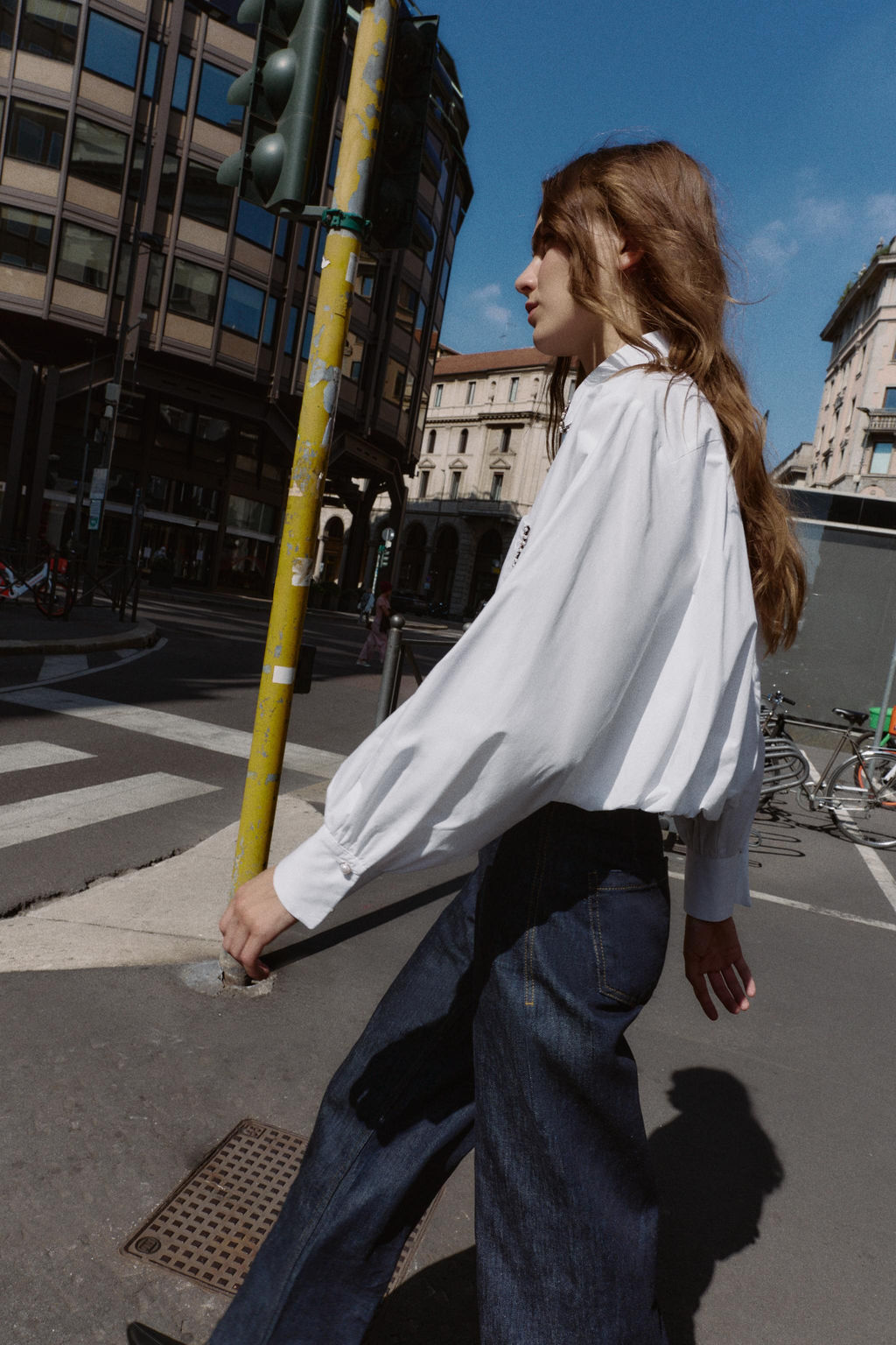 BEADED POPLIN BALLOON SHIRT - Zara фото 4