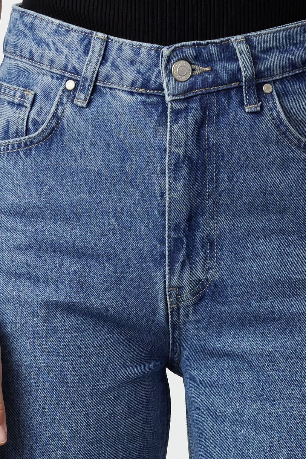 TRENDYOLMILLA Ac?k Mavi Yuksek Bel Wide Leg Jeans TWOSS23JE00068  фото 4