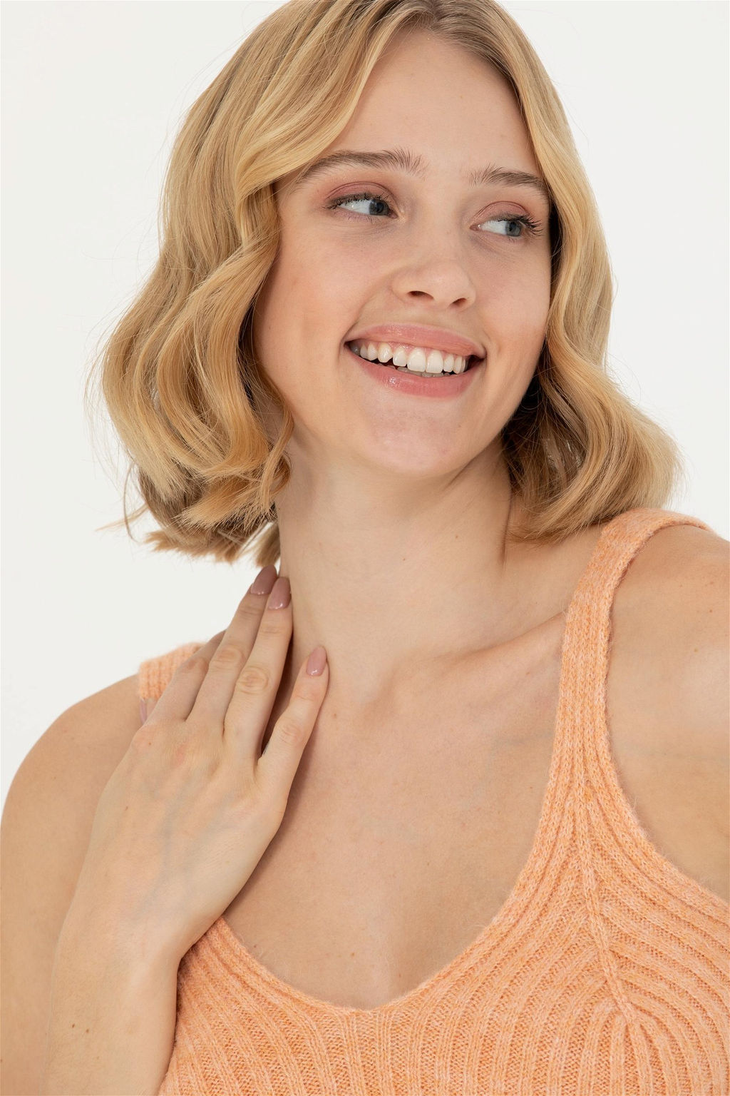 U. S. Polo Assn Женский пудровый свитер с v-образным вырезом - U.s. polo assn фото 9