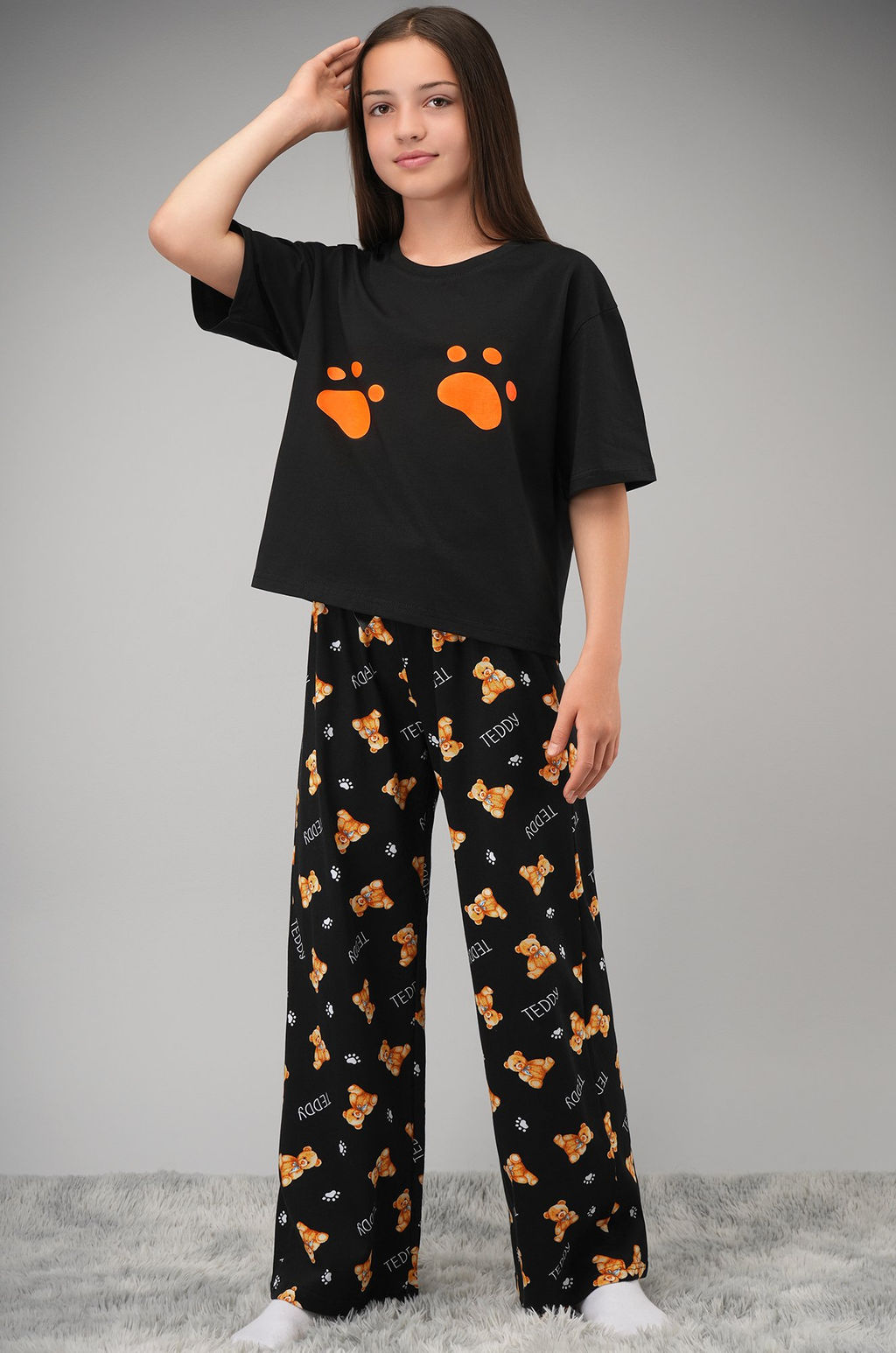 Хлопковая пижама для девочки Happyfox