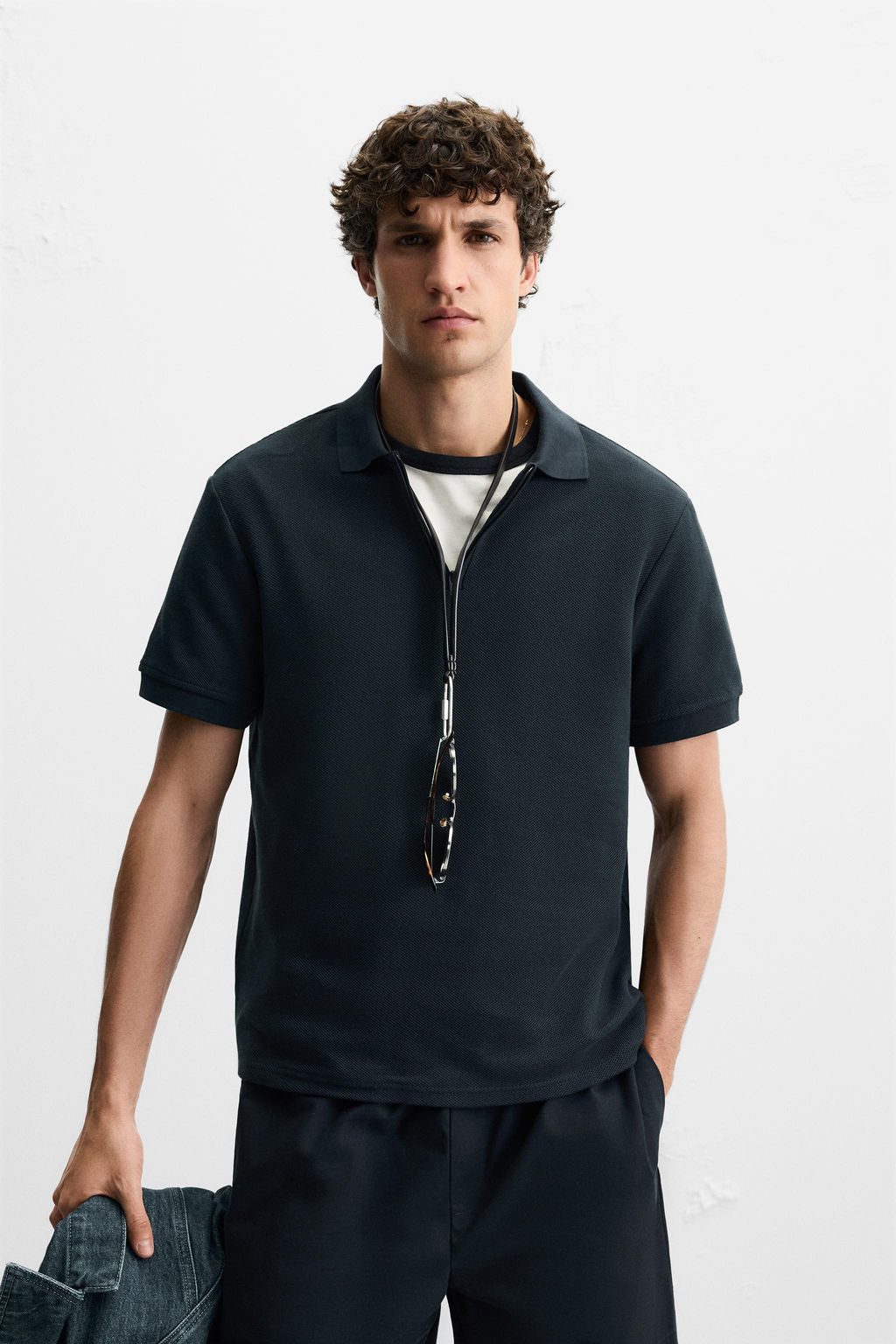 QUARTER-ZIP POLO SHIRT - Zara фото 2