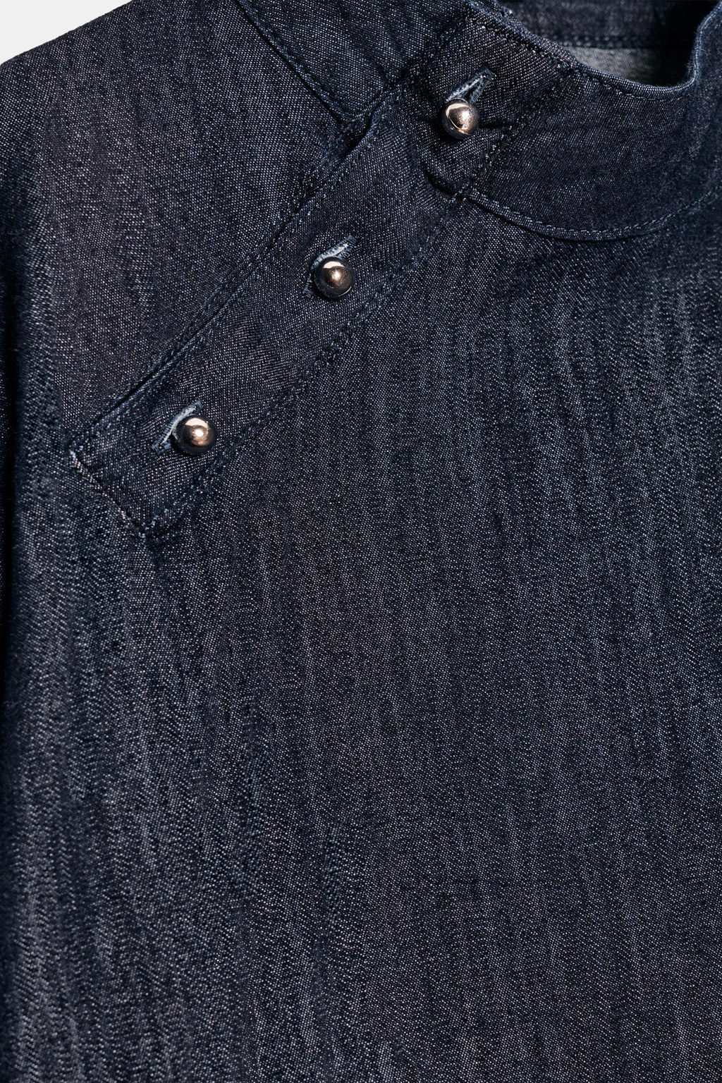 Z1975 DENIM HIGH NECK SHIRT