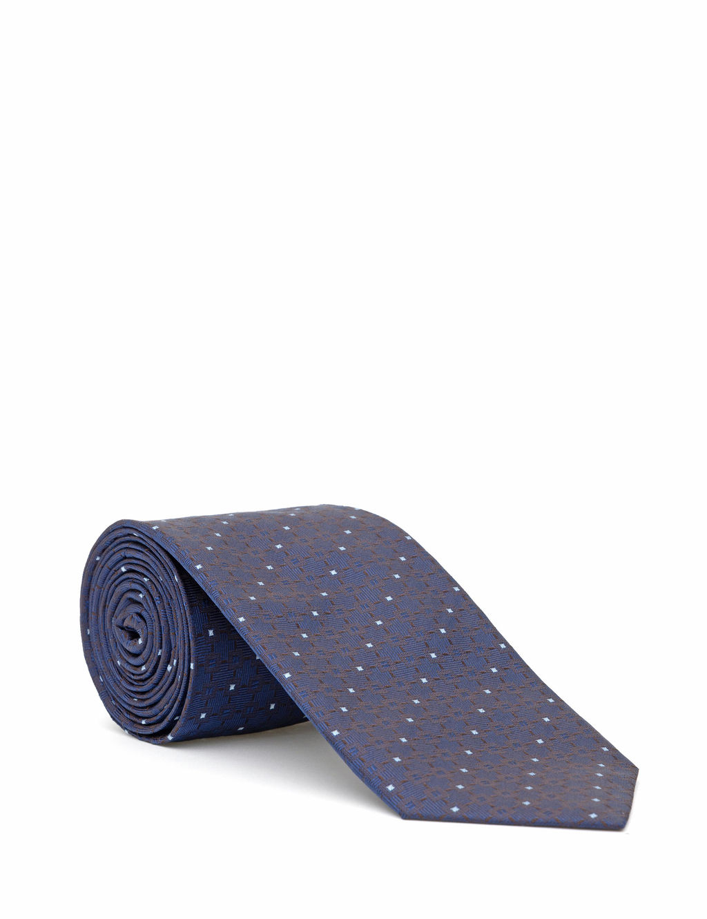 Коричневый шелковый галстук - Cacharel фото 2