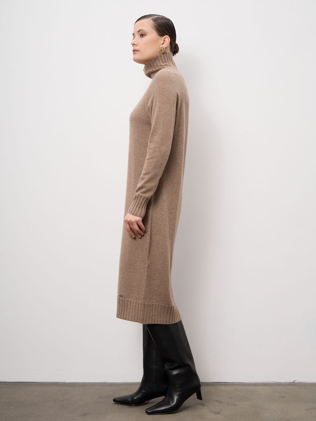Платье из кашемира 13088 капучино
