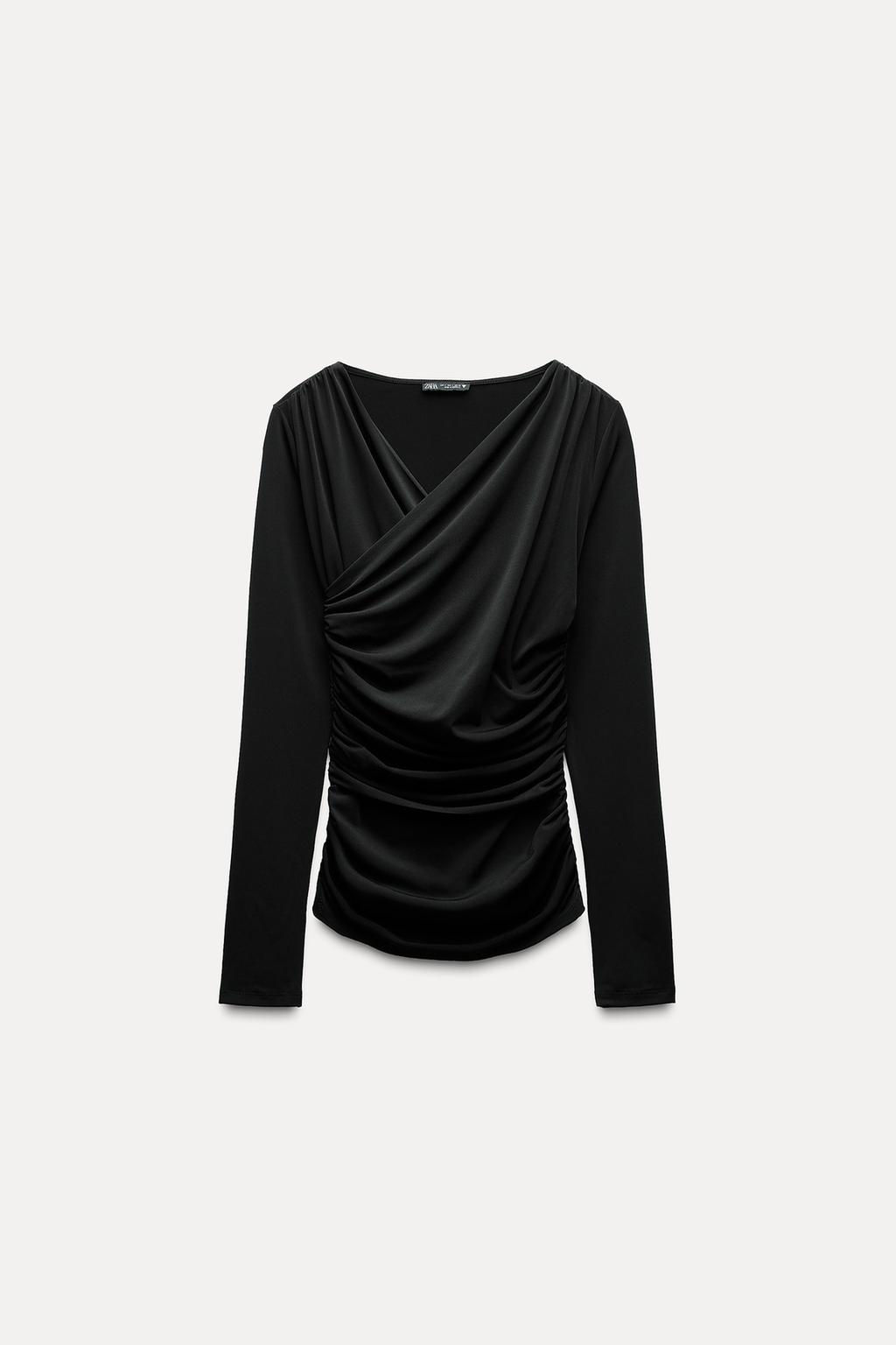 DRAPED TOP - Zara фото 15