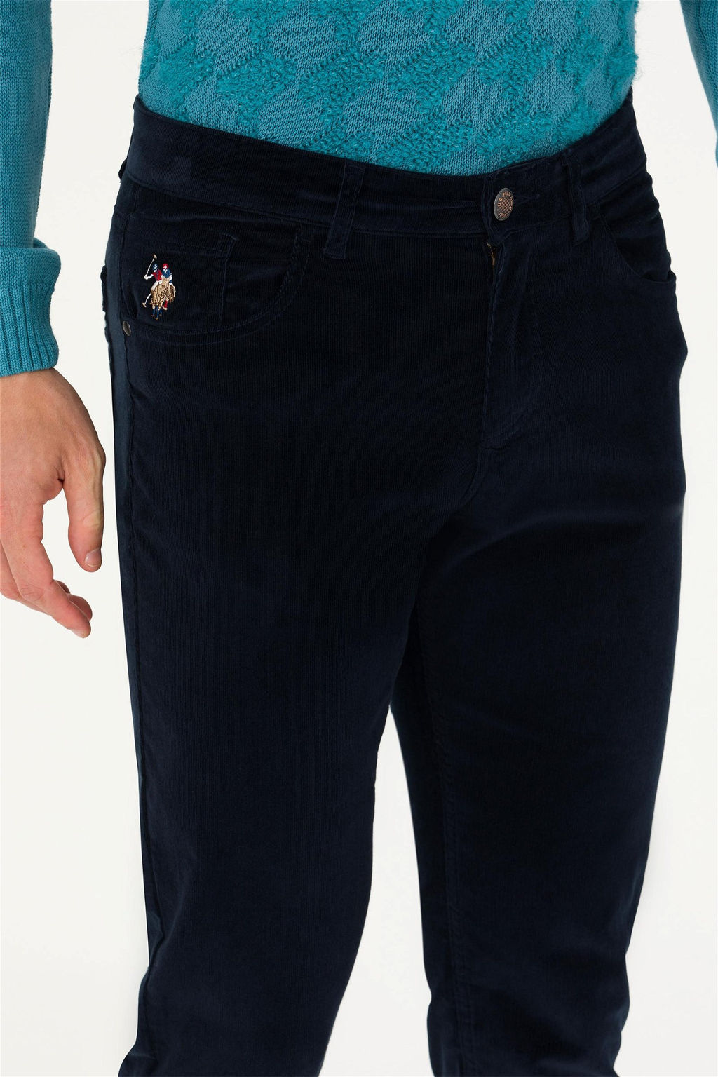 U. S. Polo Assn Мужские темно-синие брюки из плотной ткани - U.s. polo assn фото 13