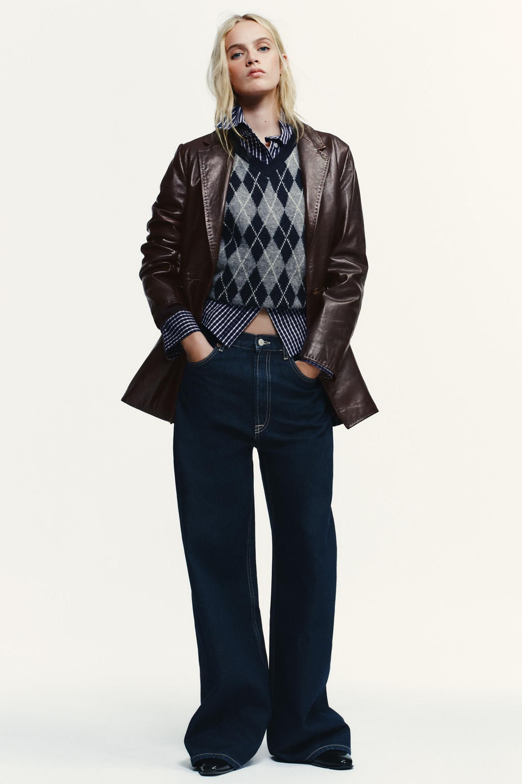 TRF EXTRA WIDE-LEG HIGH-WAIST JEANS - Zara фото 6