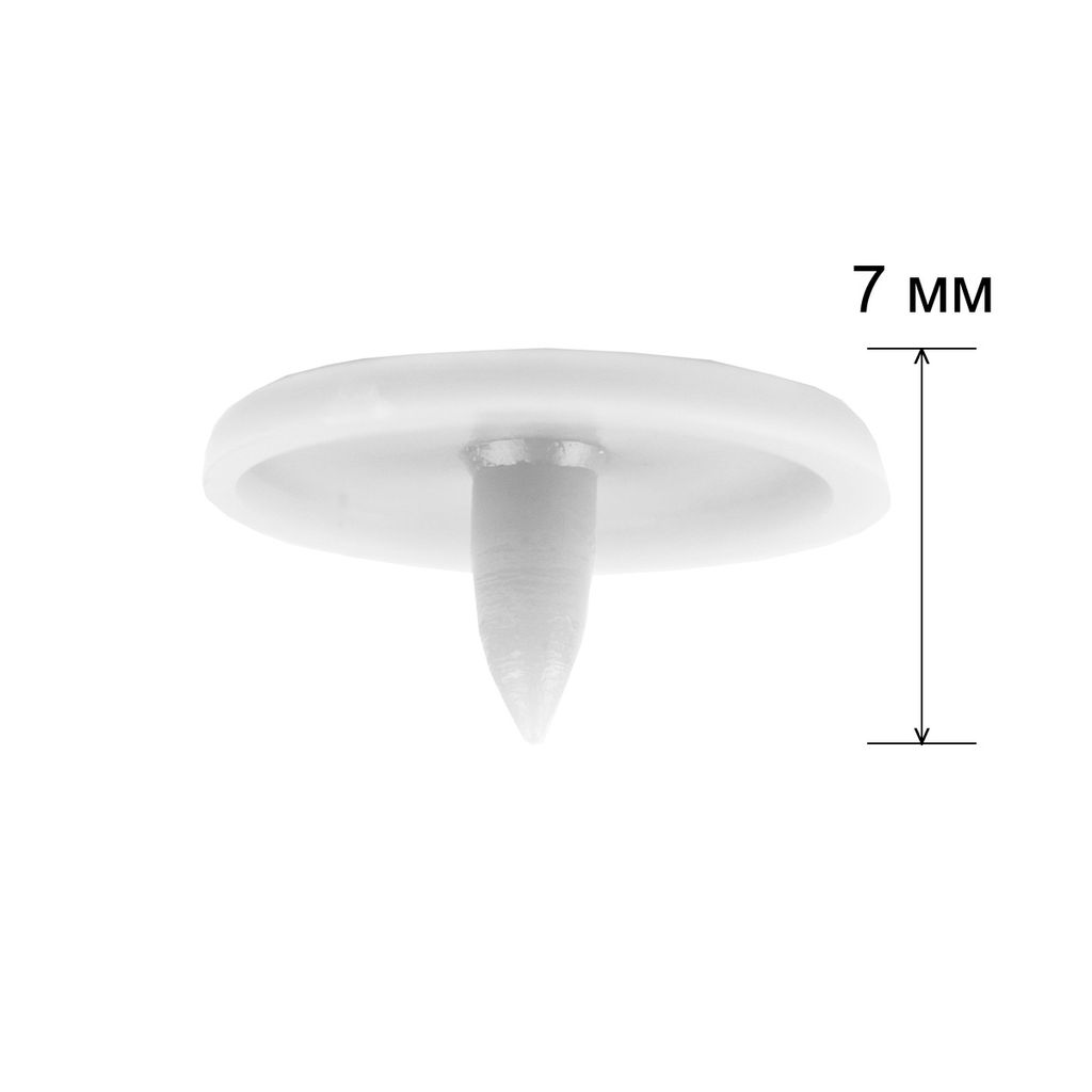 Кнопка Micron POM-12 Кнопки пластиковые пластик d 12 мм 15 шт. № 001 белый