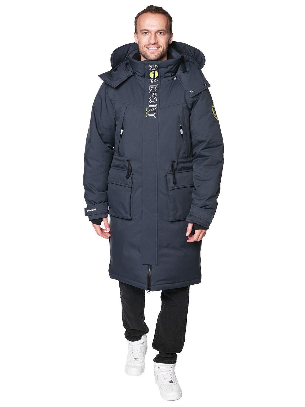 Пальто A-8911 Черный - Snow headquarter фото 25