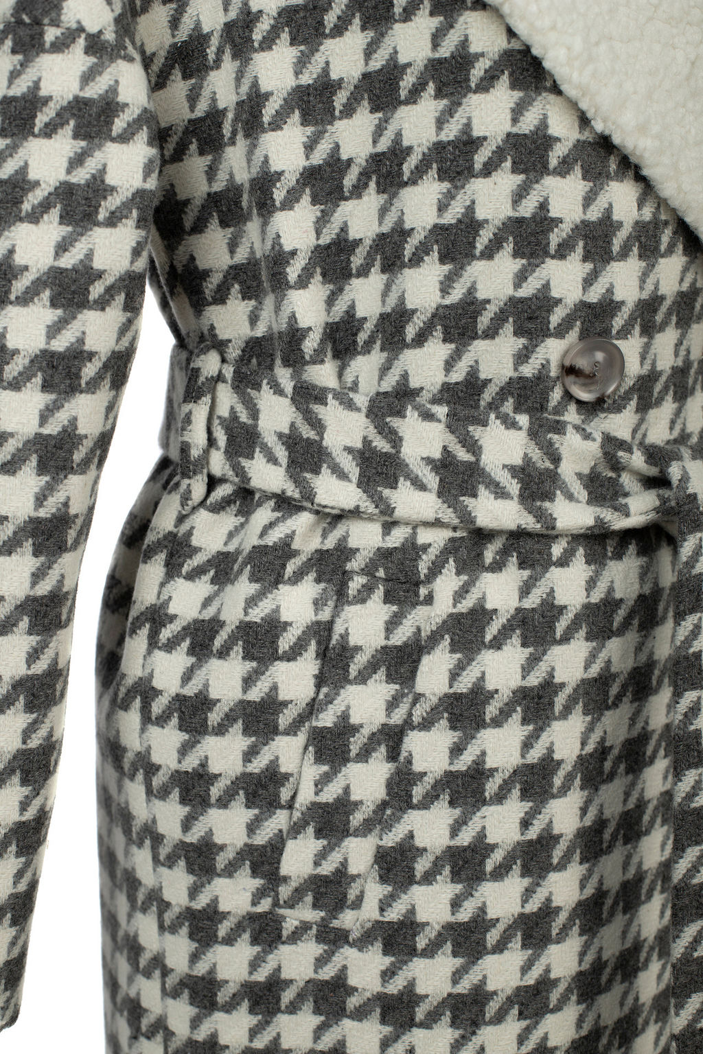 02-3165 Пальто женское утепленное (пояс) - El podio фото 20