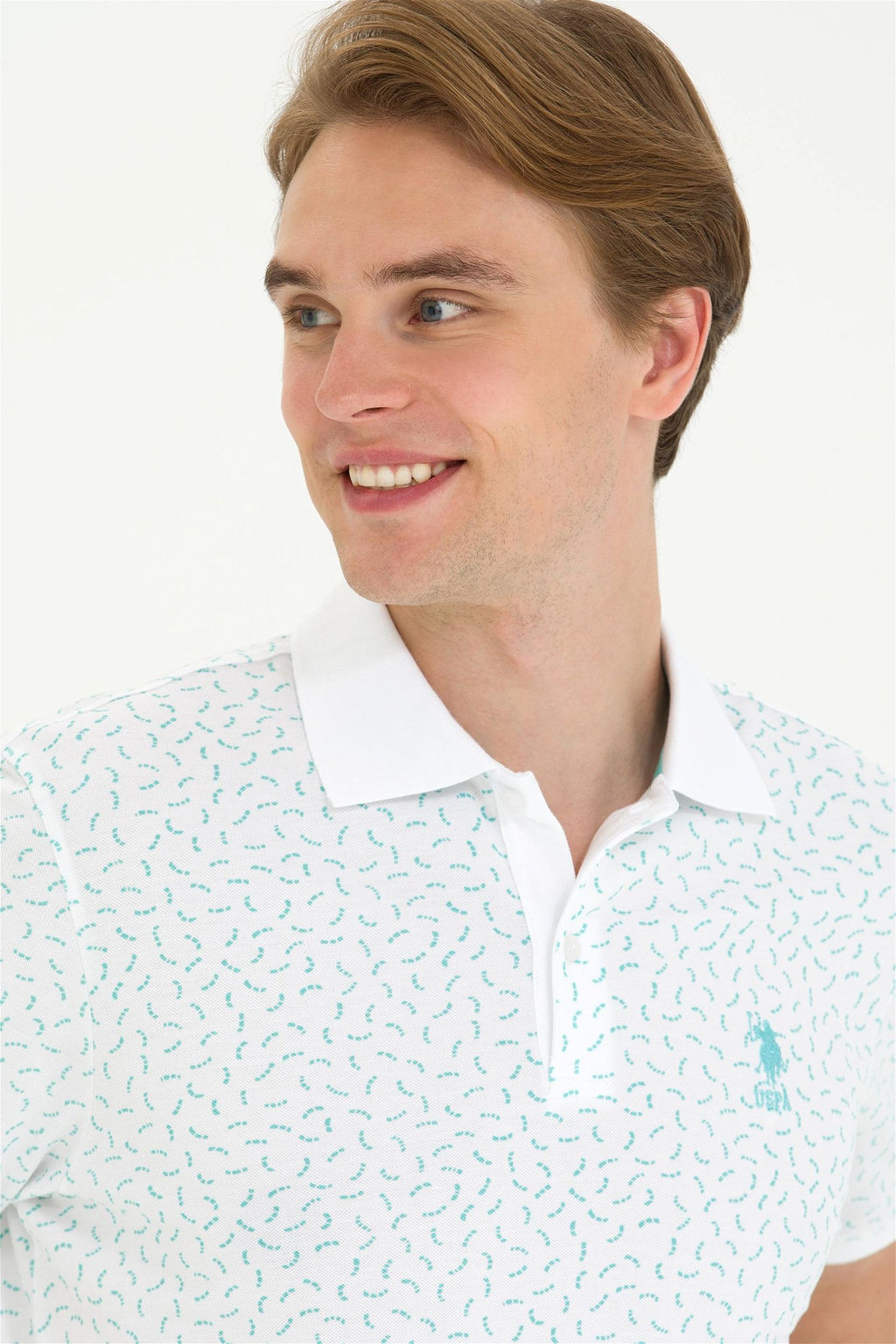 U. S. Polo Assn Мужская мятная футболка-поло - U.s. polo assn фото 11