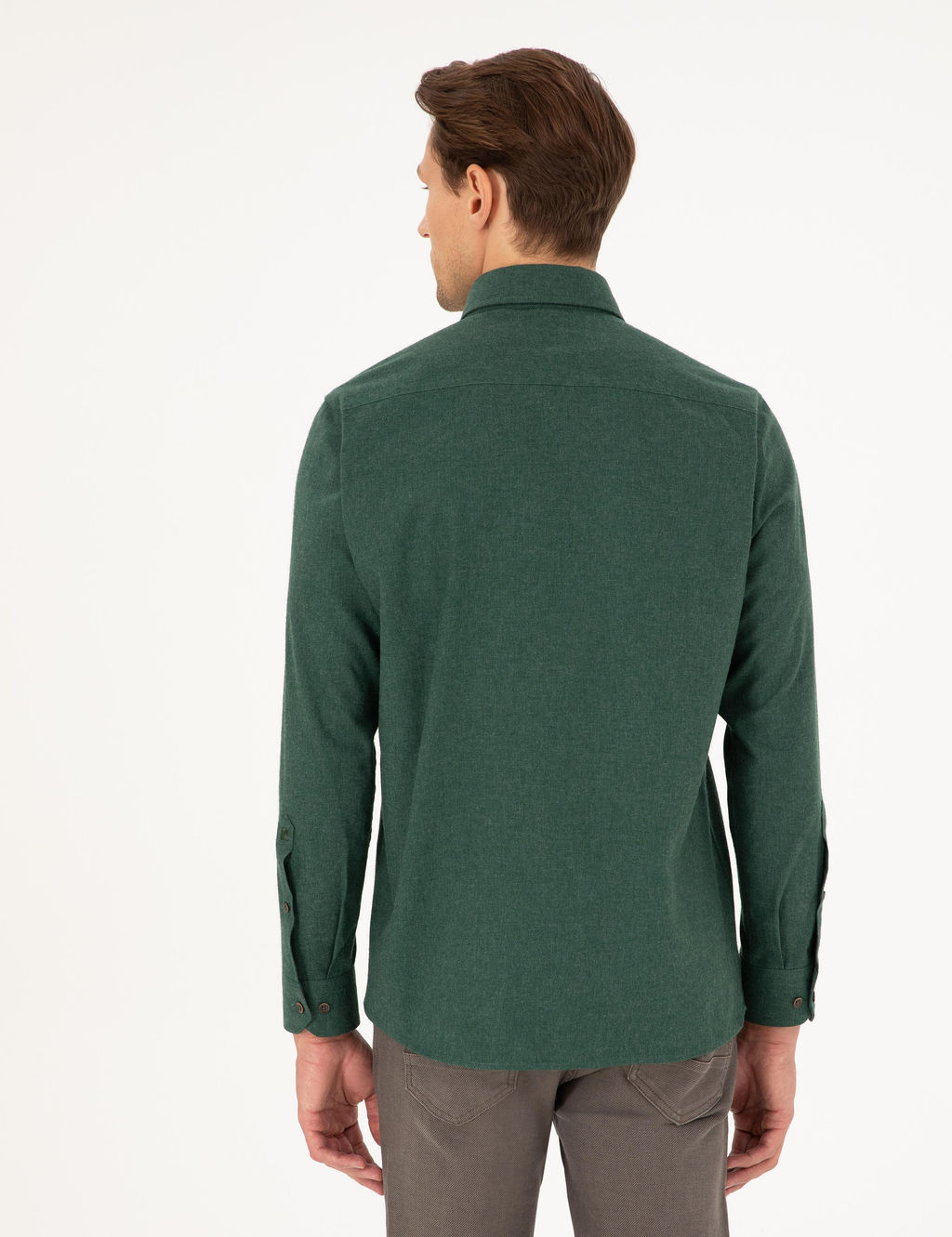 Ye_il Regular Fit Uzun Kollu G_mlek - Pierre cardin фото 5
