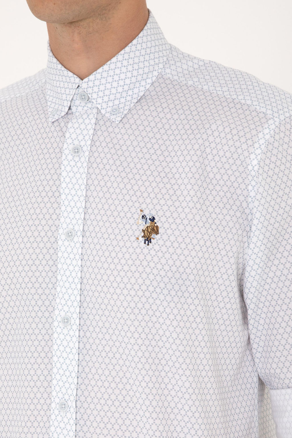 Erkek Mavi Uzun Kollu G_mlek - U.s. polo assn фото 7
