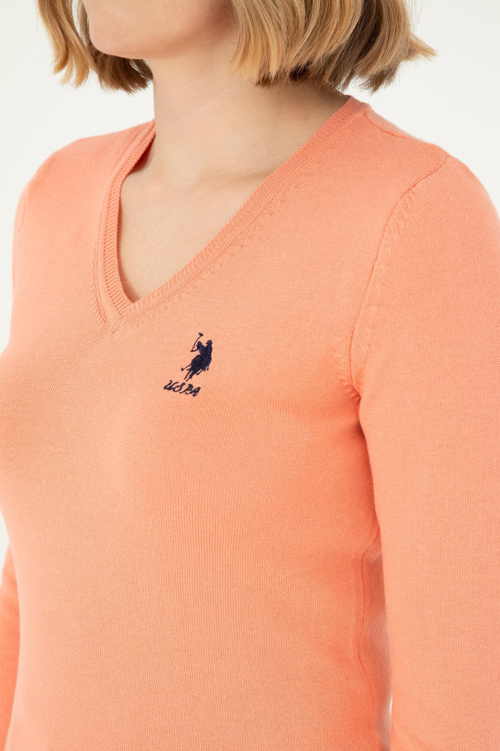 Женский базовый свитер с лососем Неожиданная скидка в корзине - U.s. polo assn фото 7