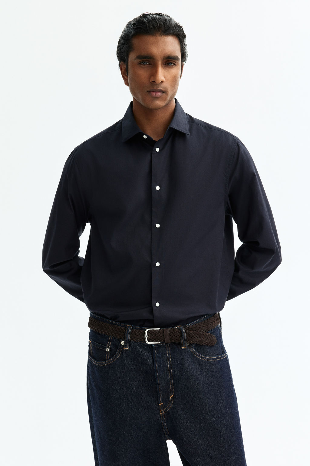 Camisa de algod?n Slim Fit - H&m фото 5