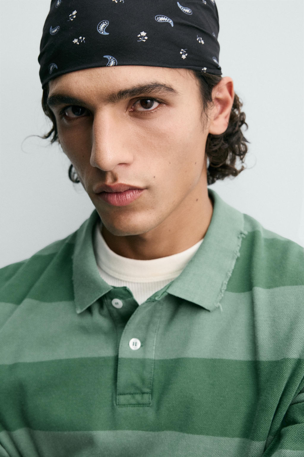 WASHED STRIPED PIQU_ POLO SHIRT - Zara фото 5