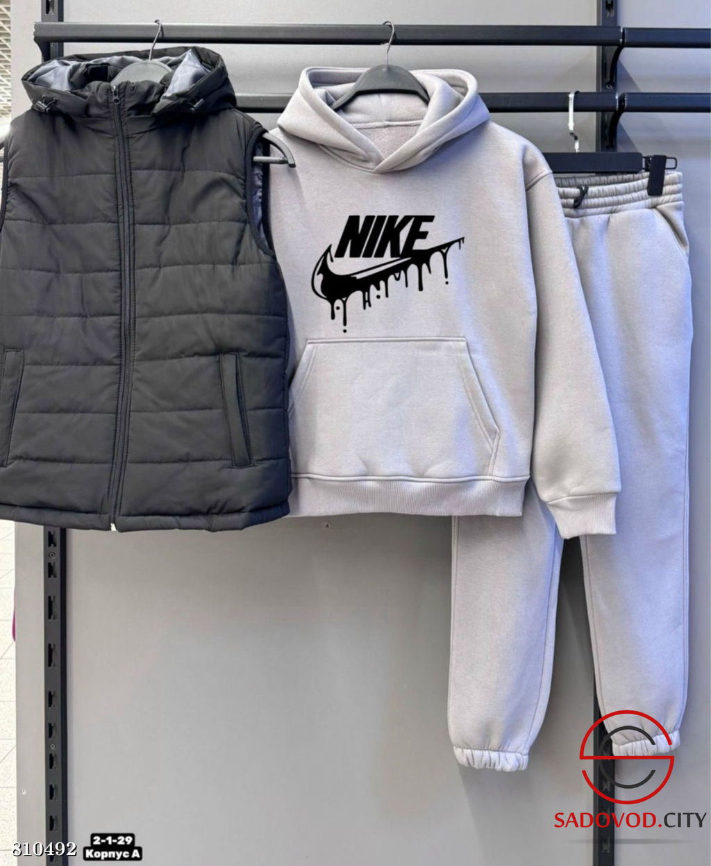 Костюм тройка, трехнитка, жилетка на флисе - Bruno фото 9