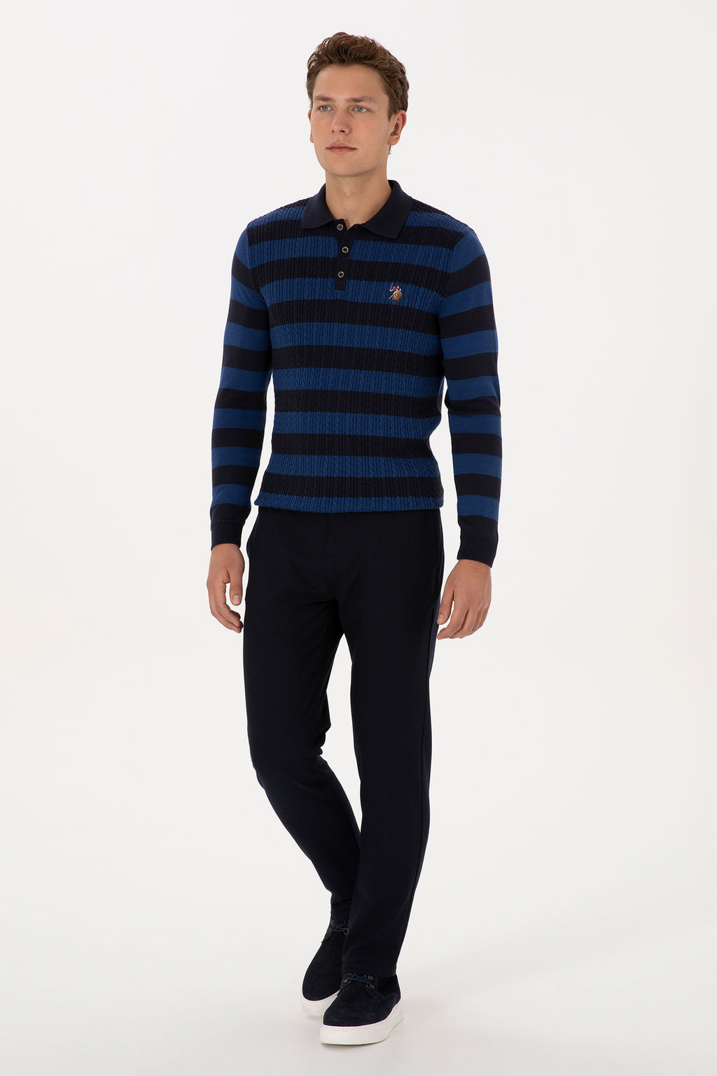 Erkek Lacivert Jogger Fit Kanvas / Chino Pantolon - U.s. polo assn фото 9